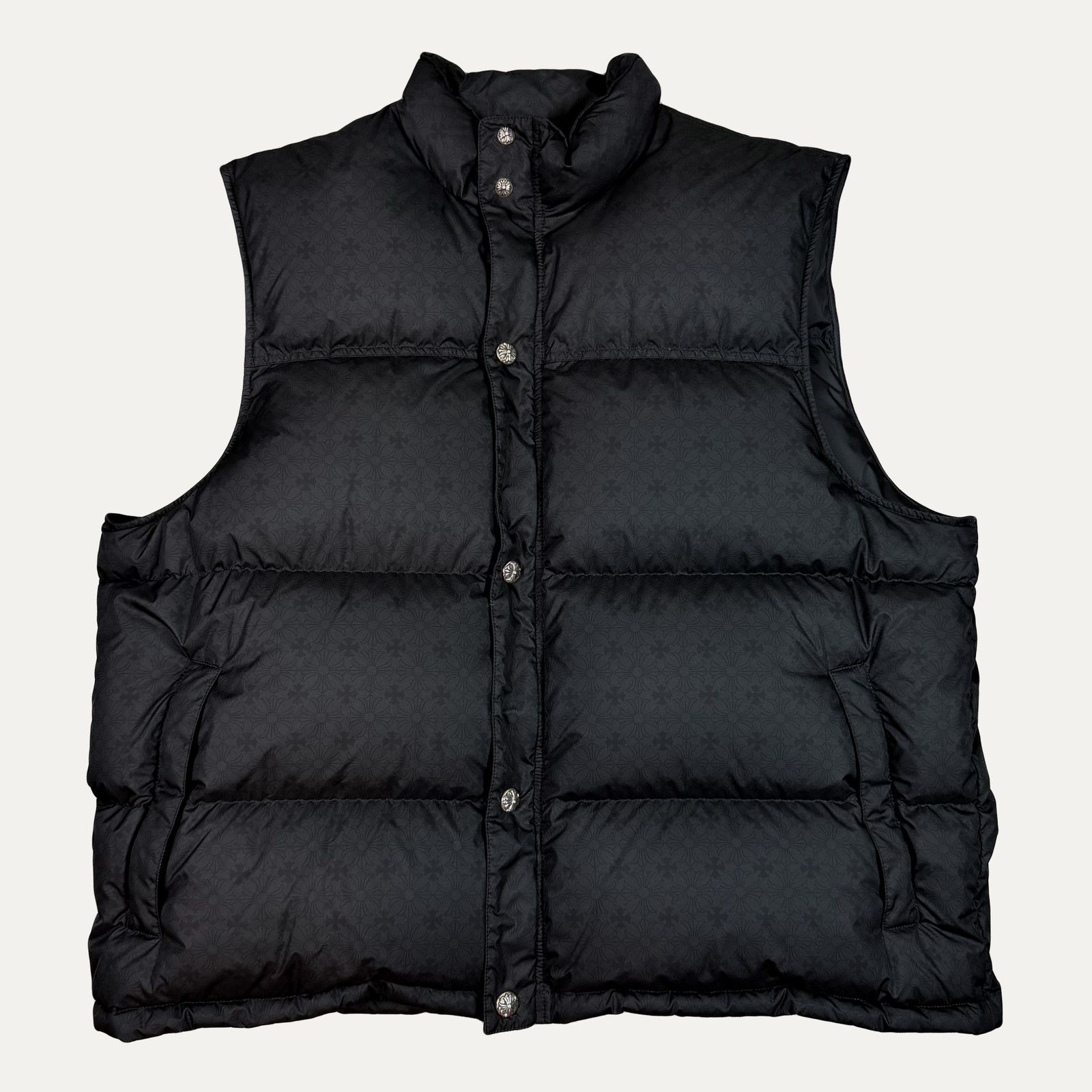 Chrome Hearts Chrome Hearts Monogram Puffer Vest Size XXL / US 16-18 / IT 52-54 - 1 Thumbnail