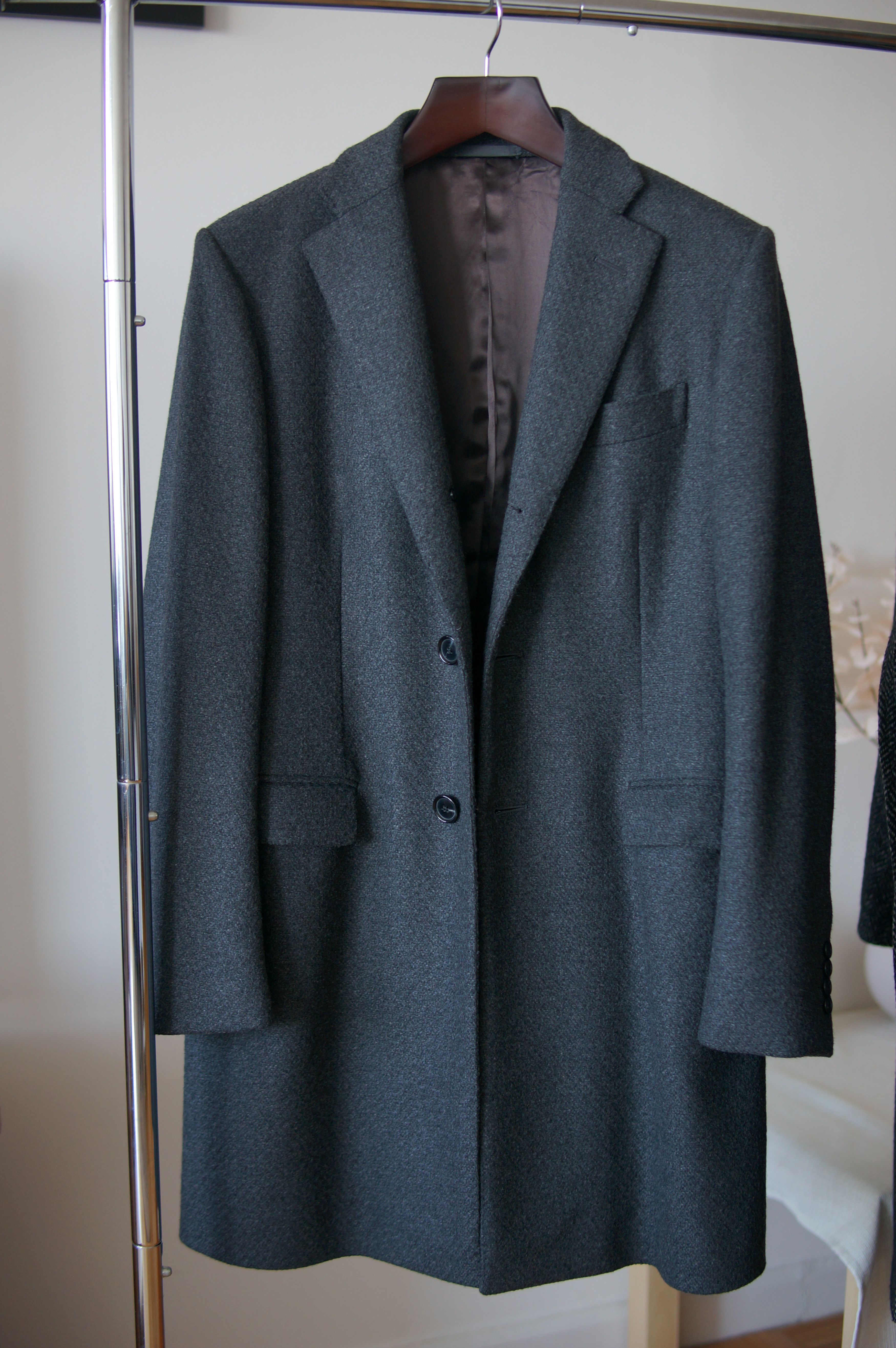 image of Caruso Wool Coat in Grey, Men's (Size Medium)