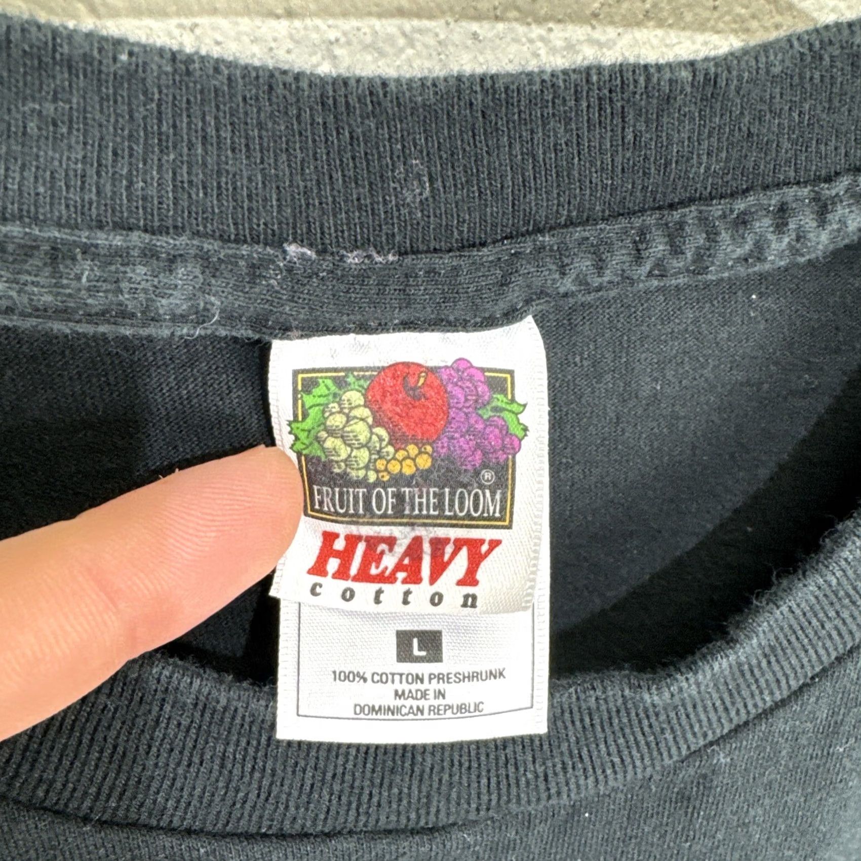 Fruit Of The Loom VINTAGE Land Of The Free T Shirt Large American Black 2000s Eagle Fruit of the Loom Heavy Mens Short Sleeve Cotton USA Patriotic Logo Shirt Size US L / EU 52-54 / 3 - 3 Thumbnail