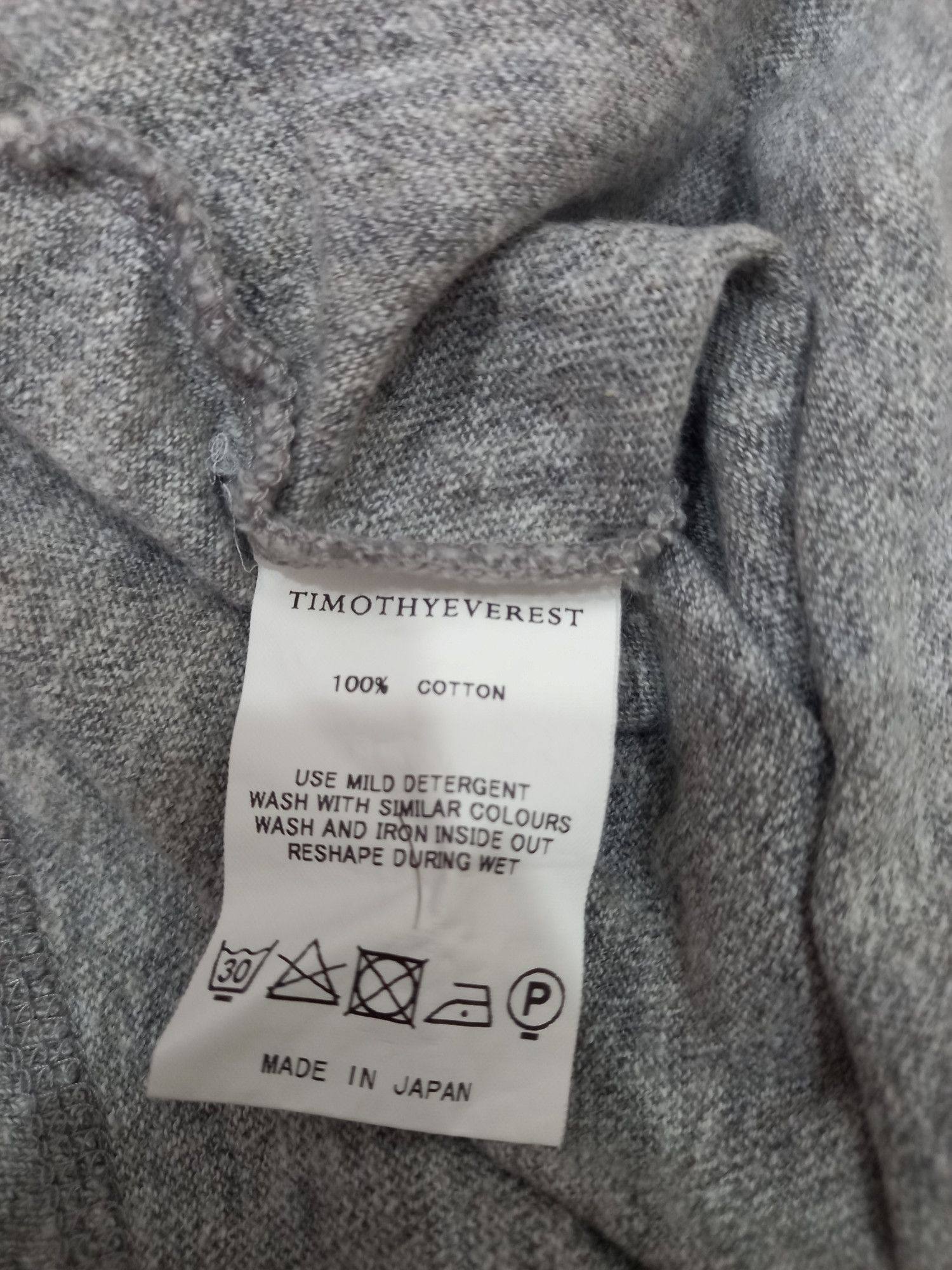 Designer × Timothy Everest Timothy Everest Designer Grey Speckeled Tee Size US S / EU 44-46 / 1 - 4 Thumbnail