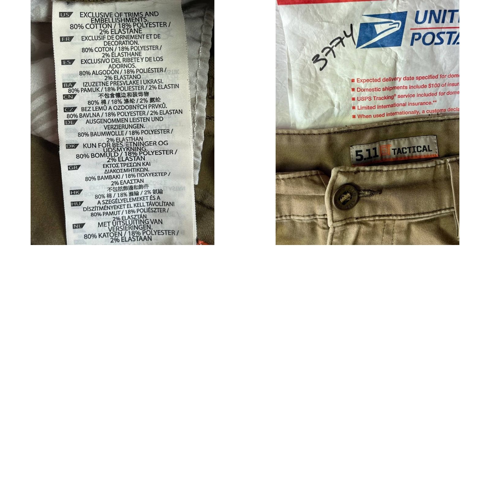 Vintage 5.11 Tactical Men's Pants Workwear 40X32 100% Cotton Brown Zipper Cargo Pockets Canvas Relaxed Straight Inseam 32 Regular Size 40 See Pics Size US 28 / EU 44 - 10 Thumbnail