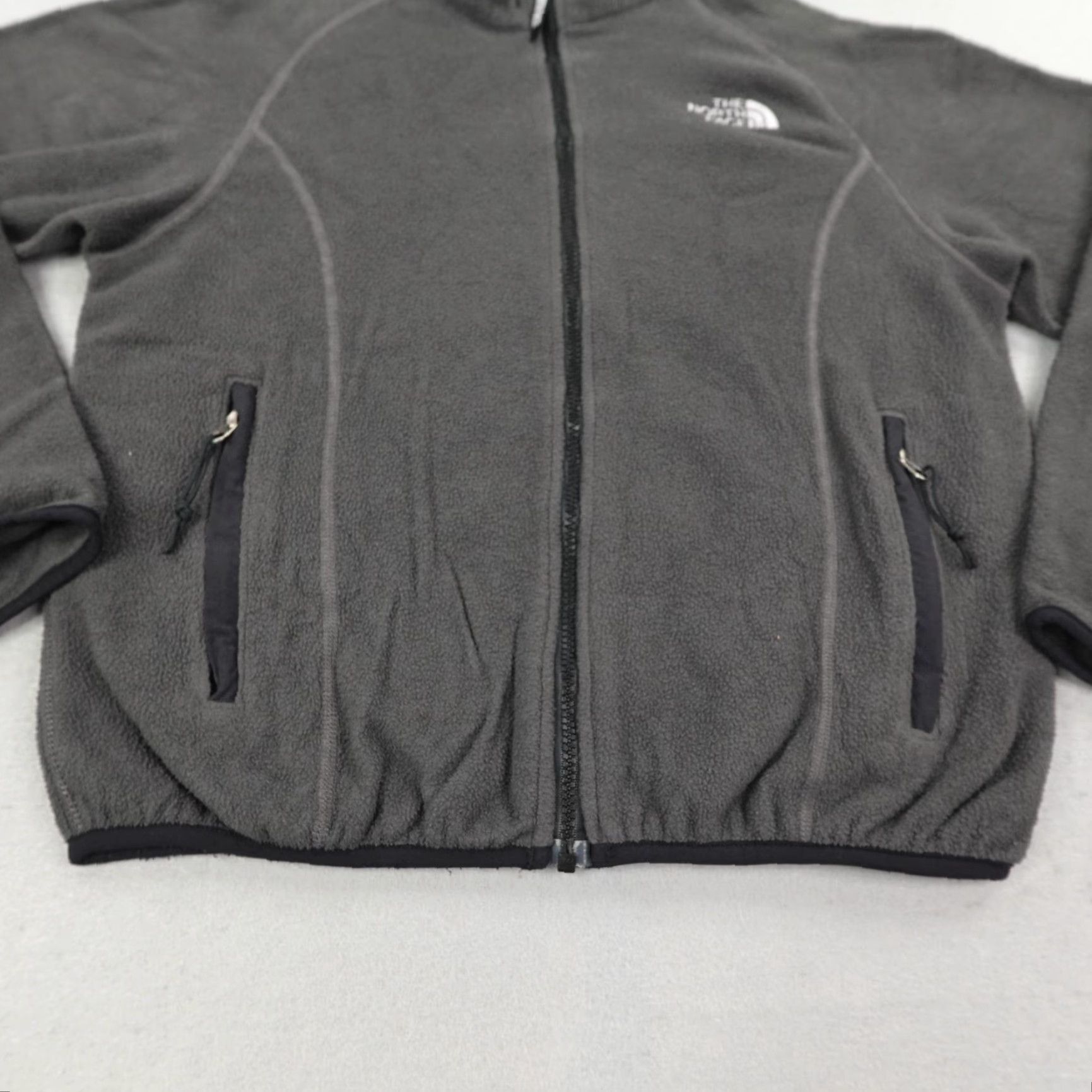 The North Face VINTAGE North Face Jacket Womens Small Gray Full Zip Up Fleece Outdoors Hiking Size S / US 4 / IT 40 - 3 Thumbnail