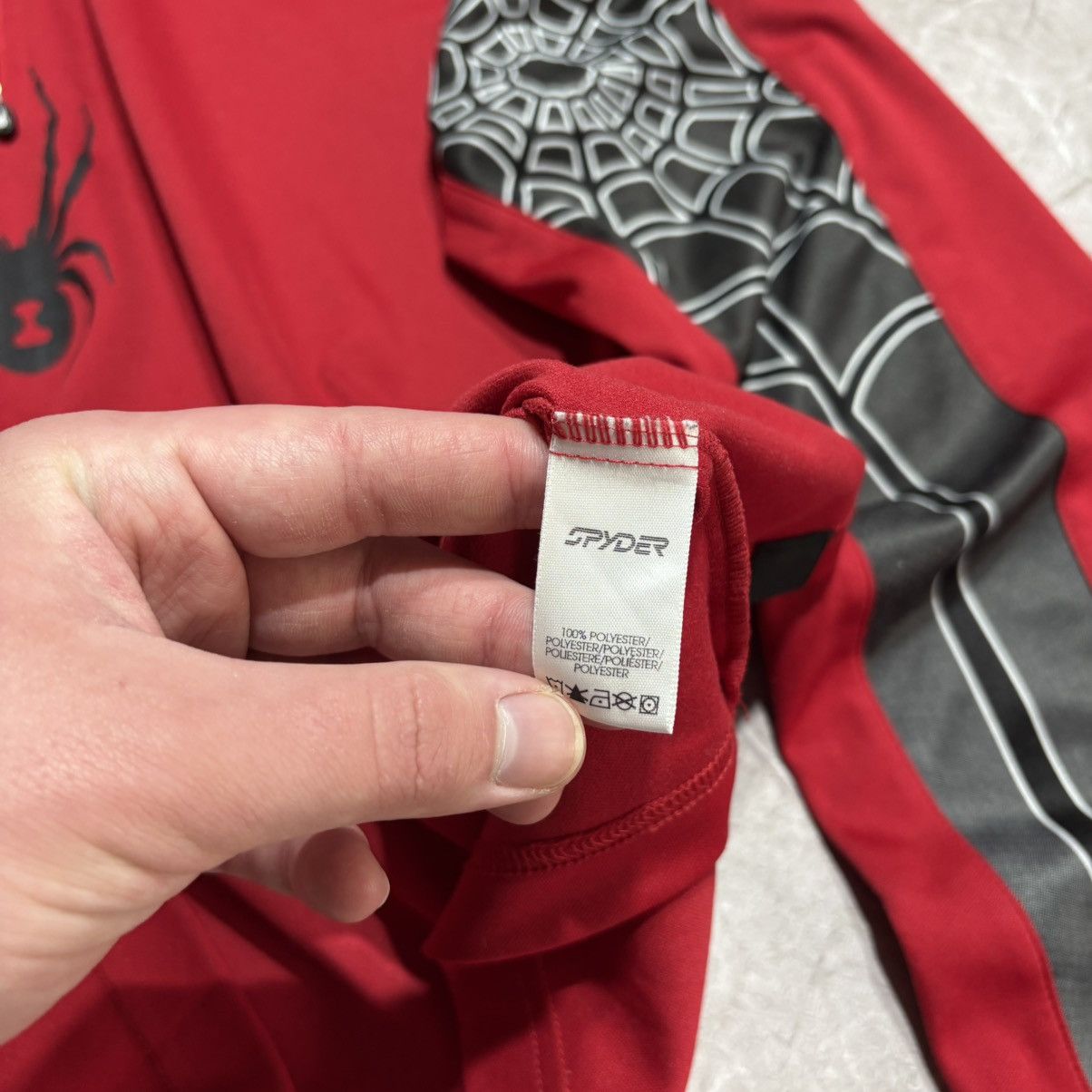 Spyder Crazy Spyder half zip y2k thermal sweatshirt VTG 2000s rare Size US L / EU 52-54 / 3 - 8 Thumbnail