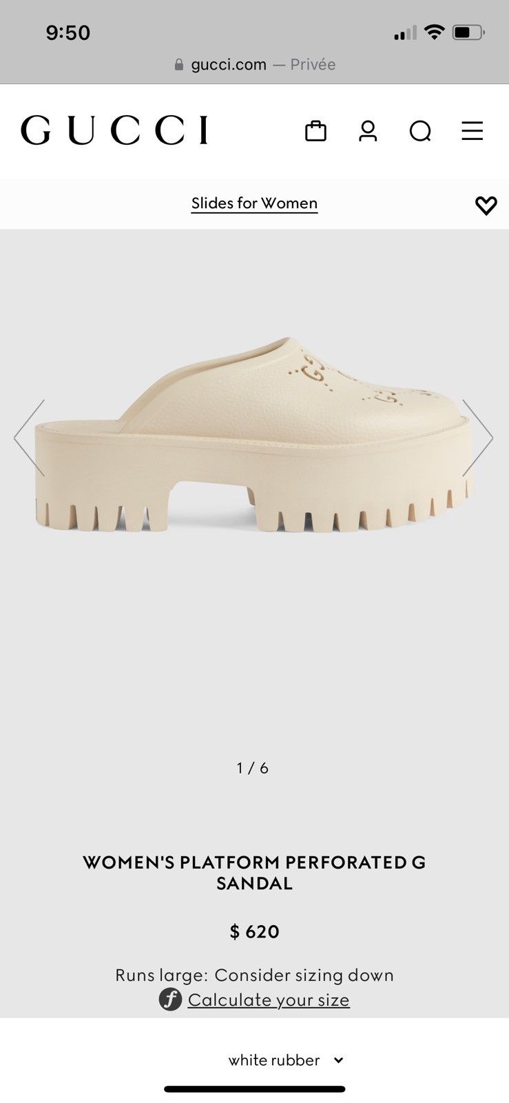 Gucci GUCCI PLATFORM PERFORATED G SANDAL Size US 9 / IT 39 - 7 Thumbnail