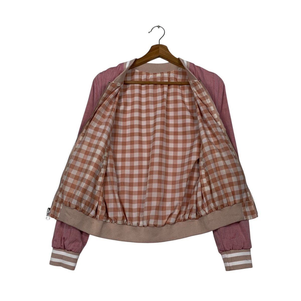 Japanese Brand EMSEXCITE Women’s Reversible Bomber Jacket #2276-C101 Size M / US 6-8 / IT 42-44 - 11 Thumbnail