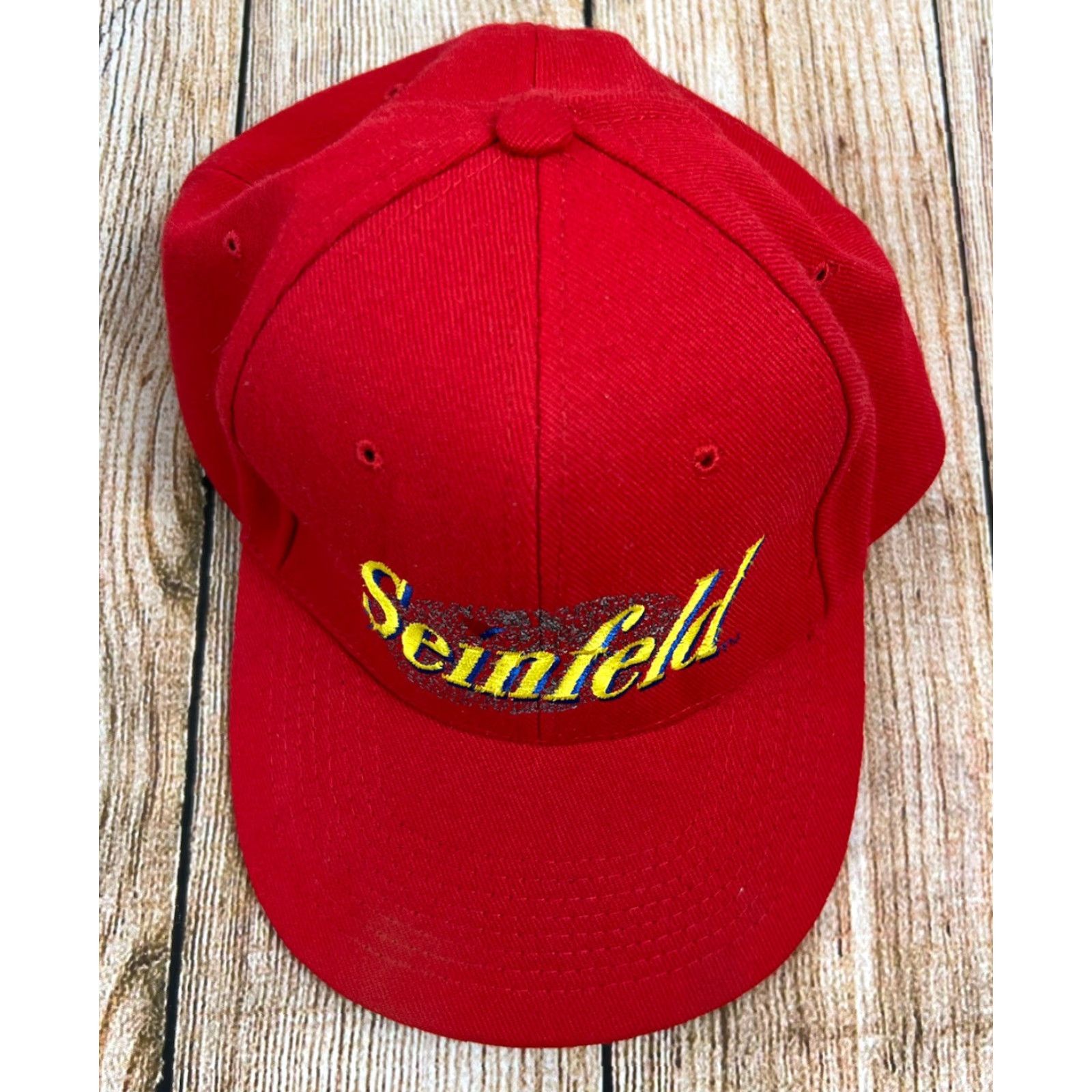 Vintage VINTAGE King Red Snapback Hat One Size Men Adjustable Canvas Televison 90s Cap King’s Cap Mens Size ONE SIZE - 2 Thumbnail
