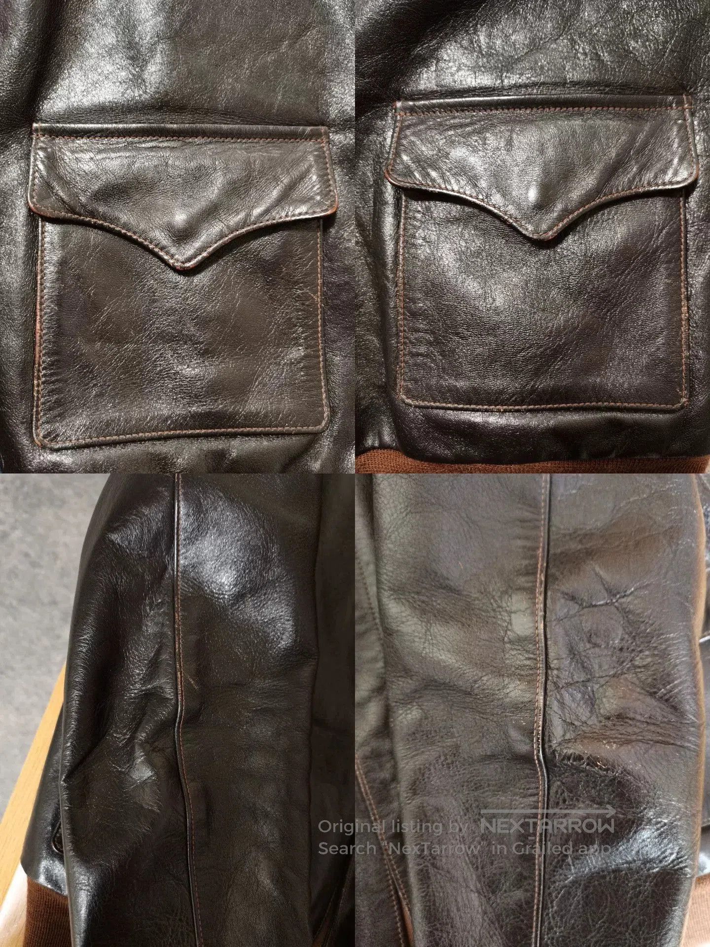 The Real McCoy's The Real McCoy's A2 Leather Jacket. Size US M / EU 48-50 / 2 - 4 Thumbnail