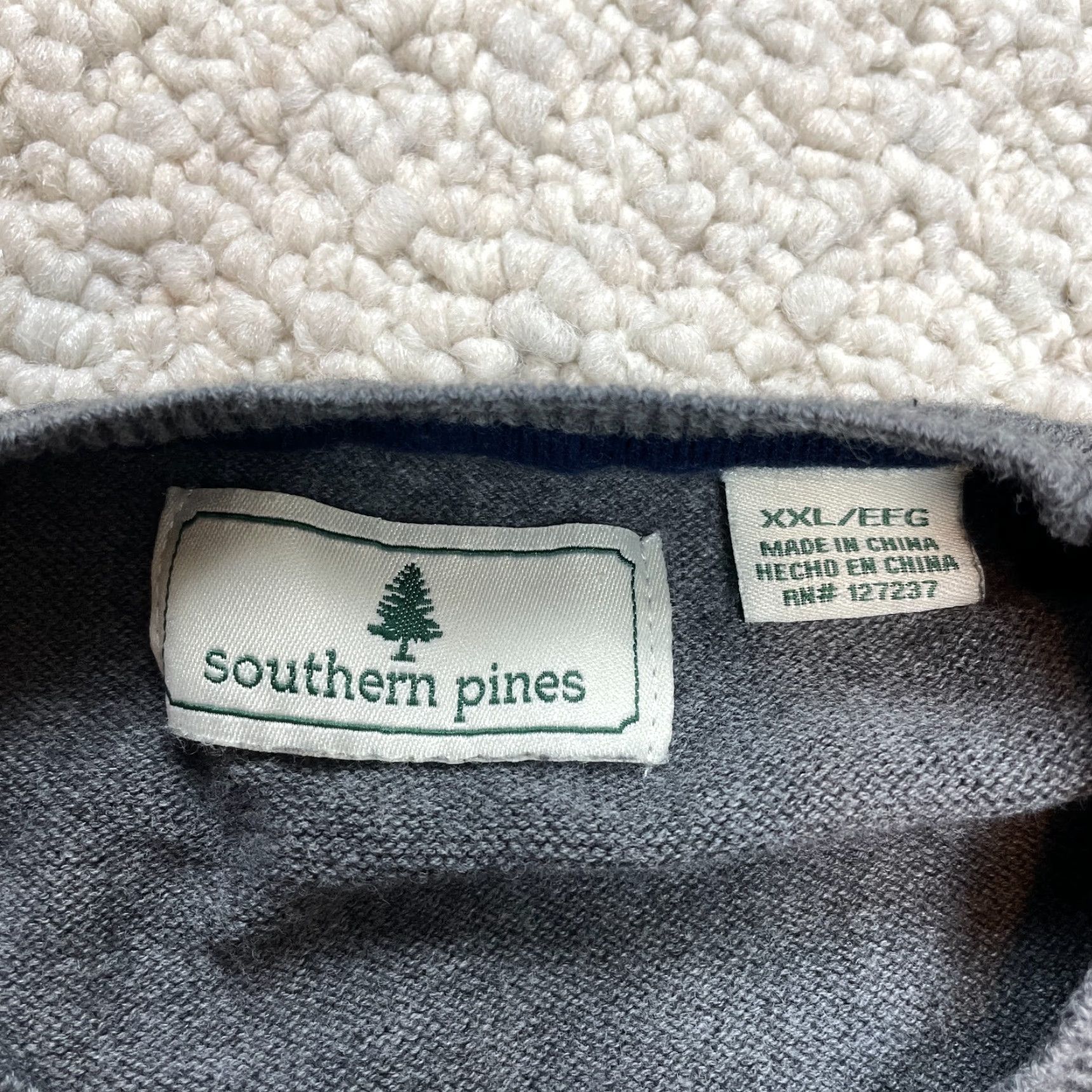 Vintage Southern Pines Sweater Mens 2XL Long Sleeve Crew Neck Gray Solid Knit Pullover Size US XXL / EU 58 / 5 - 3 Thumbnail