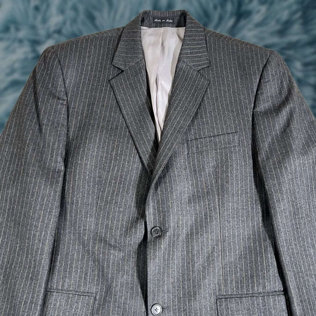 Michael Kors Michael Kors Mens Blazer Shirt 42R Wool Plaid Two Button Grey Sports Coat Regular Size Mens Size 42R - 1 Thumbnail