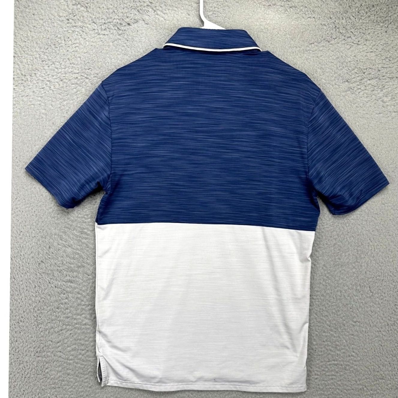Adidas Adidas Golf Polo Shirt Mens Small Blue White Colorblock Athletic Stretch Rugby Shirt Size US S / EU 44-46 / 1 - 3 Thumbnail