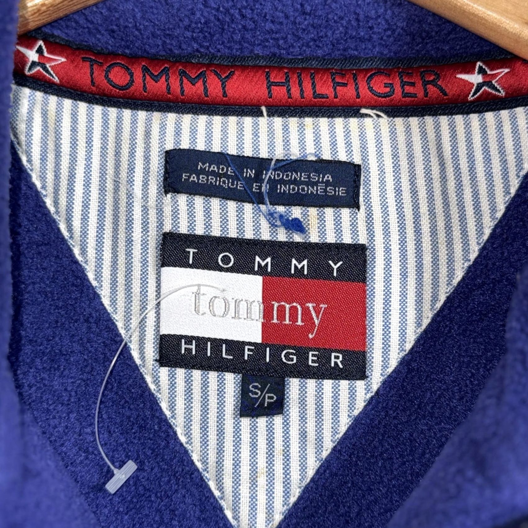 Tommy Hilfiger Tommy Hilfiger Fleece Pullover Sweatshirt Mens Small Blue 1/4 Zip Logo Sweater Size US S / EU 44-46 / 1 - 6 Thumbnail