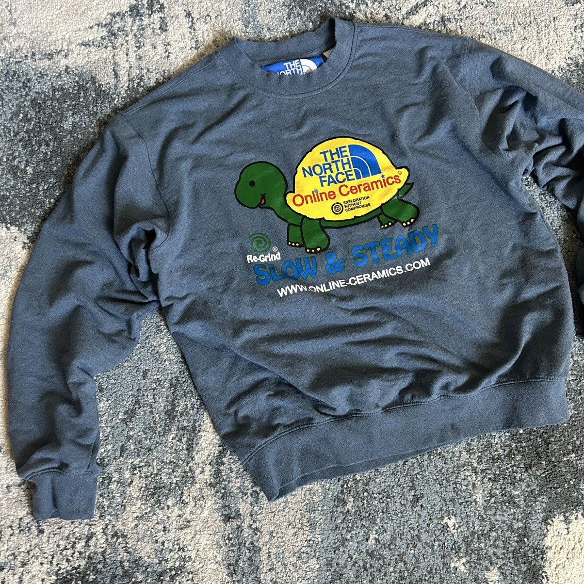 Online Ceramics × The North Face SLOW & STEADY TURTLE RE-GRiND RECYCLED COTTON BLEND CREWNECK Size US L / EU 52-54 / 3 - 11 Thumbnail