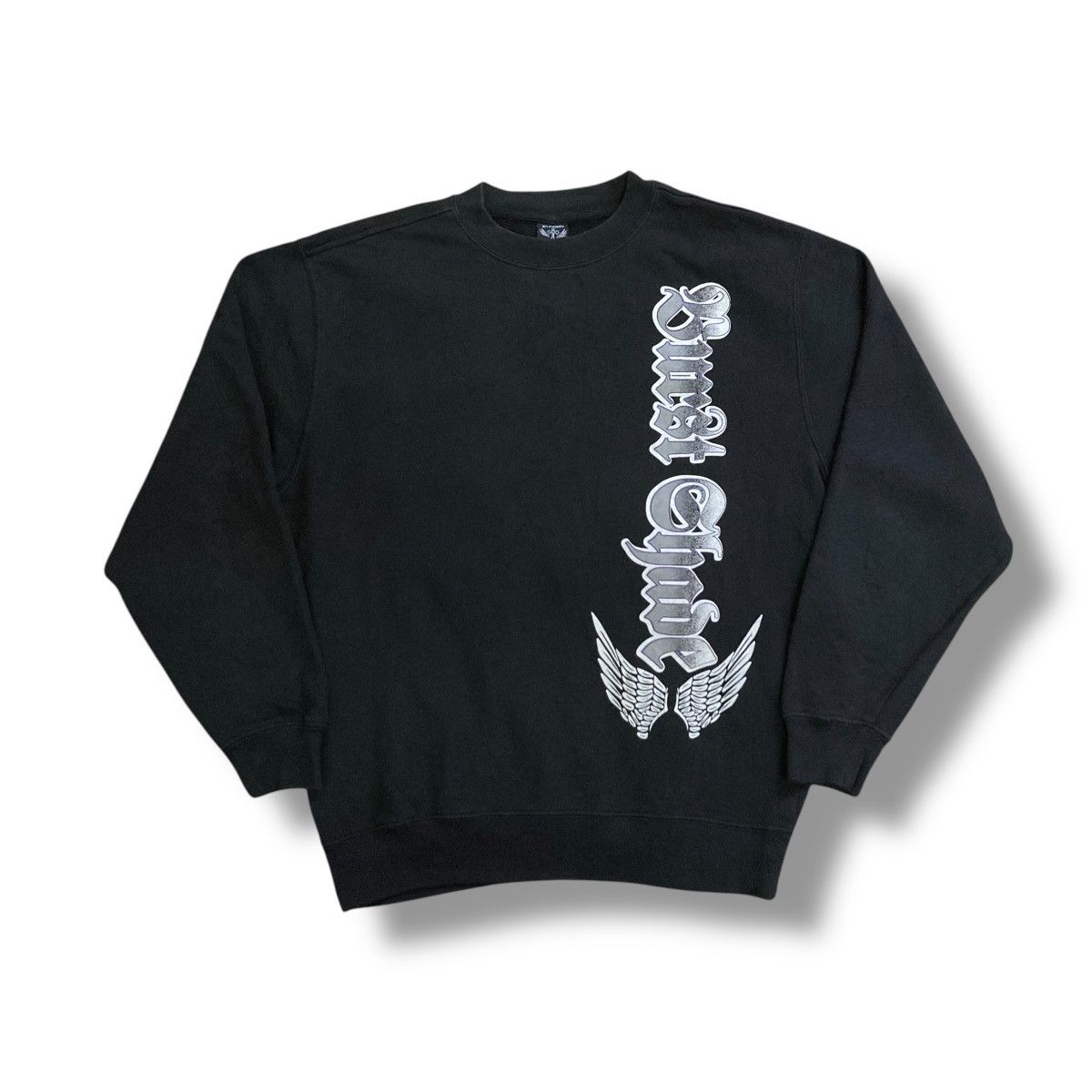 Le Grande Bleu (L.G.B.) 🇯🇵 Y2K ALL IS VANITY WORDING DRAGON SWEATSHIRT Size US L / EU 52-54 / 3 - 2 Thumbnail