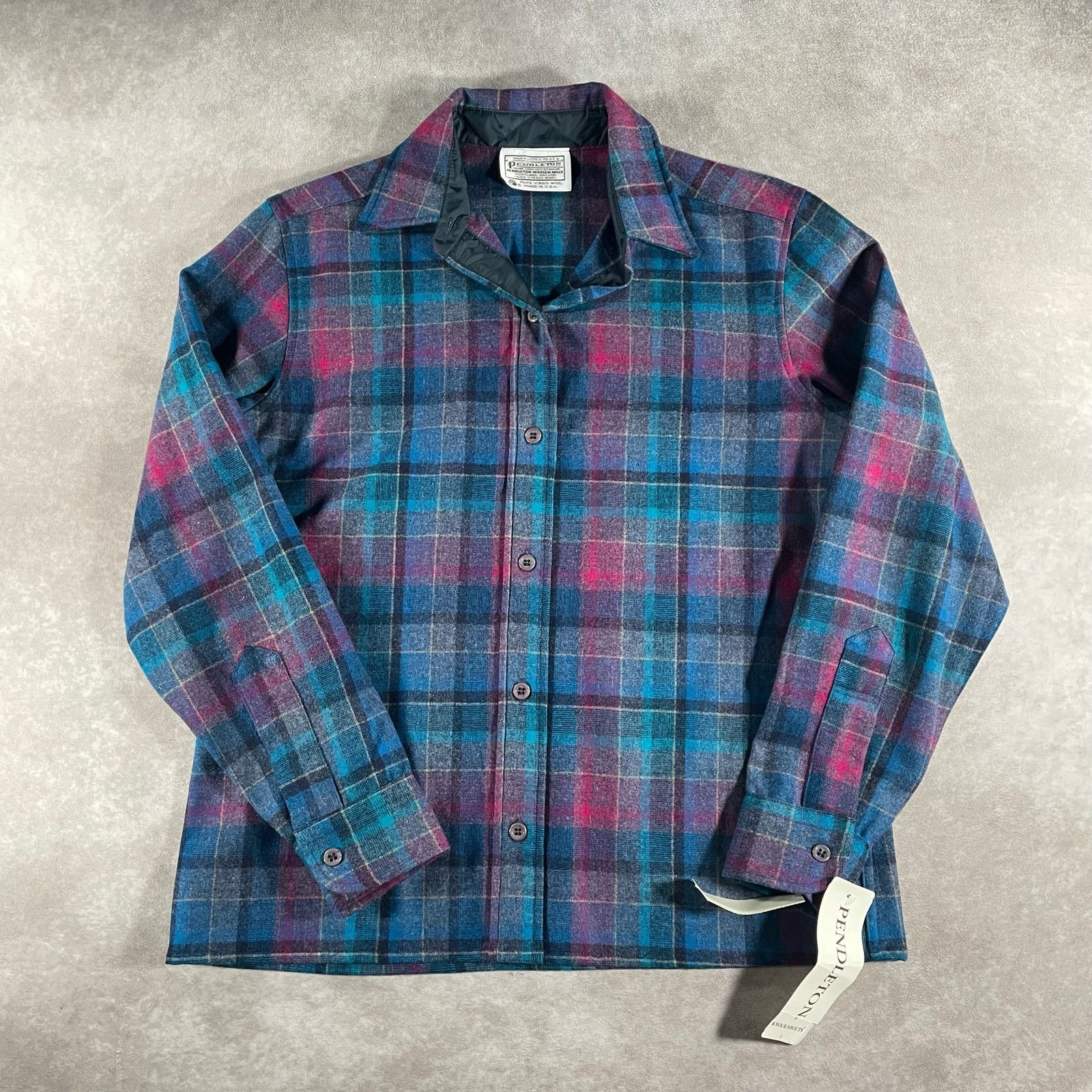 Pendleton 80s NWT Pendleton Knockabouts Pink Blue Plaid Button Down Size US M / EU 48-50 / 2 - 1 Thumbnail