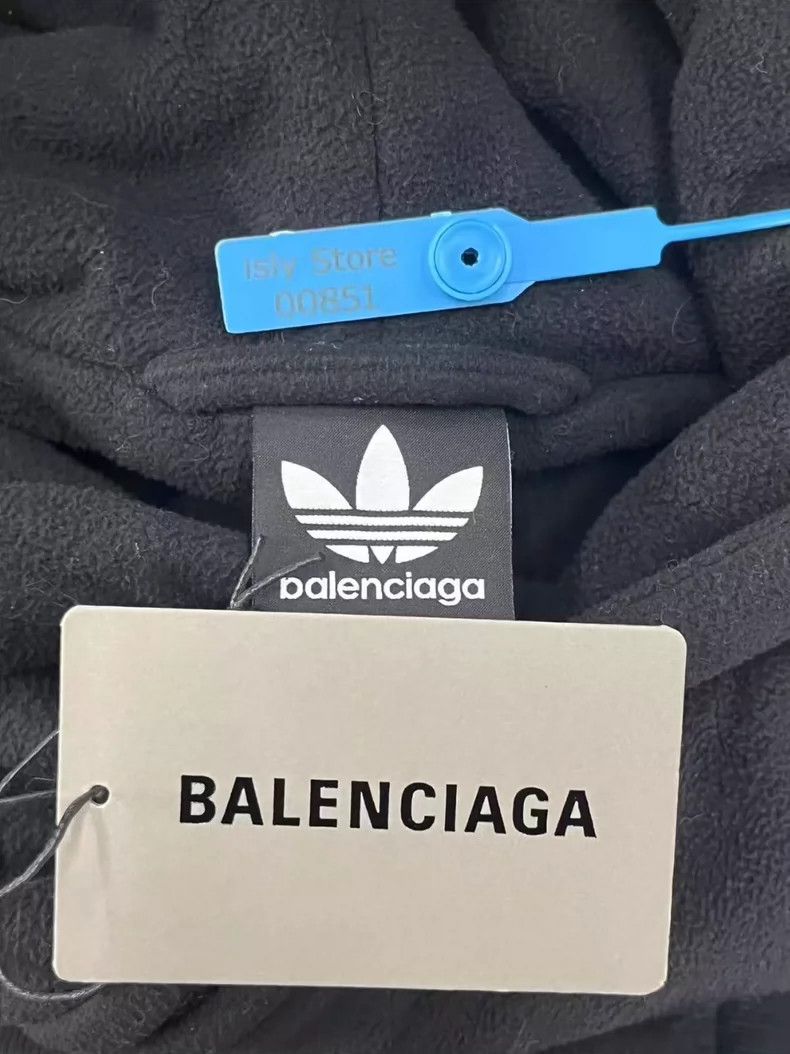 Balenciaga Balenciaga Logo printed zip-up hooded sweatshirt with side Size US XXS / EU 40 - 5 Thumbnail