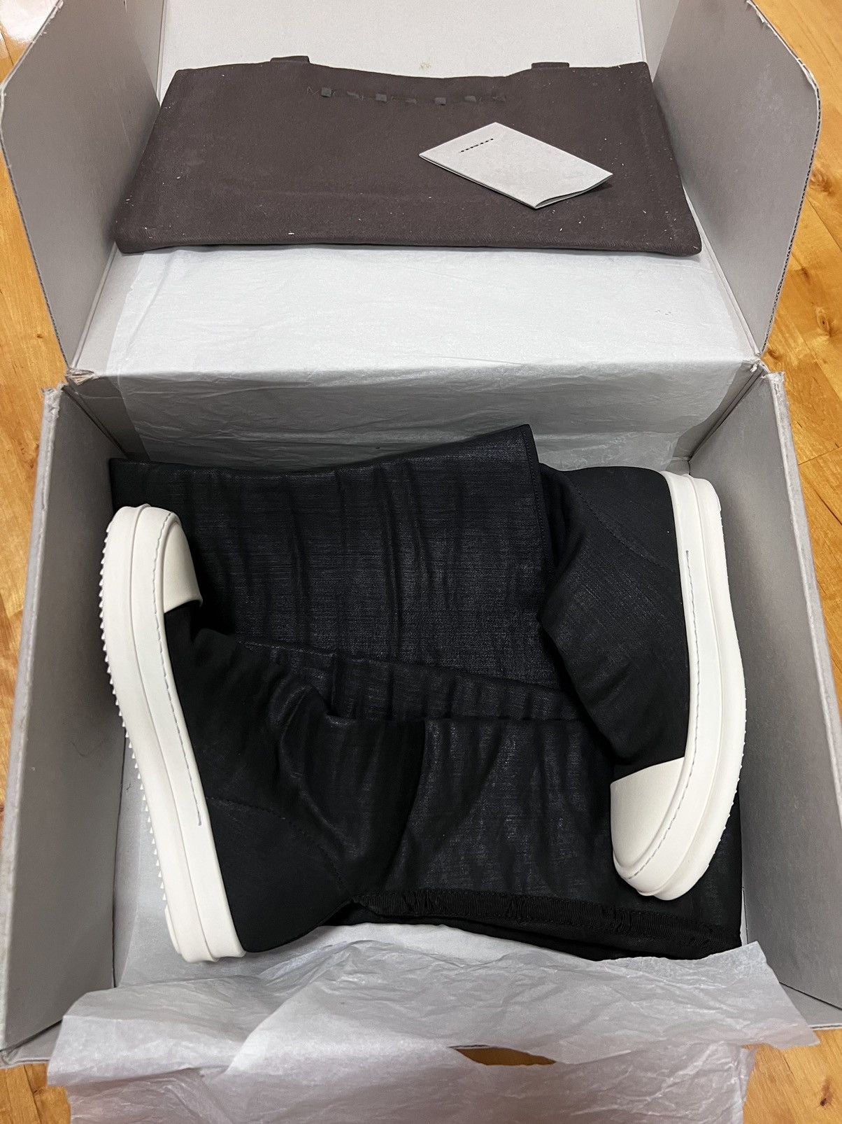 Rick Owens Drkshdw Rick owens waxed thigh high stocking ramones Size US 6.5 / IT 36.5 - 7 Thumbnail