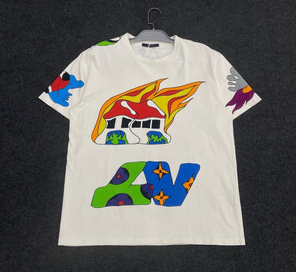 Louis Vuitton Louis Vuitton Cartoon LOGO printed T shirt with ro Size US XXL / EU 58 / 5 - 1 Thumbnail