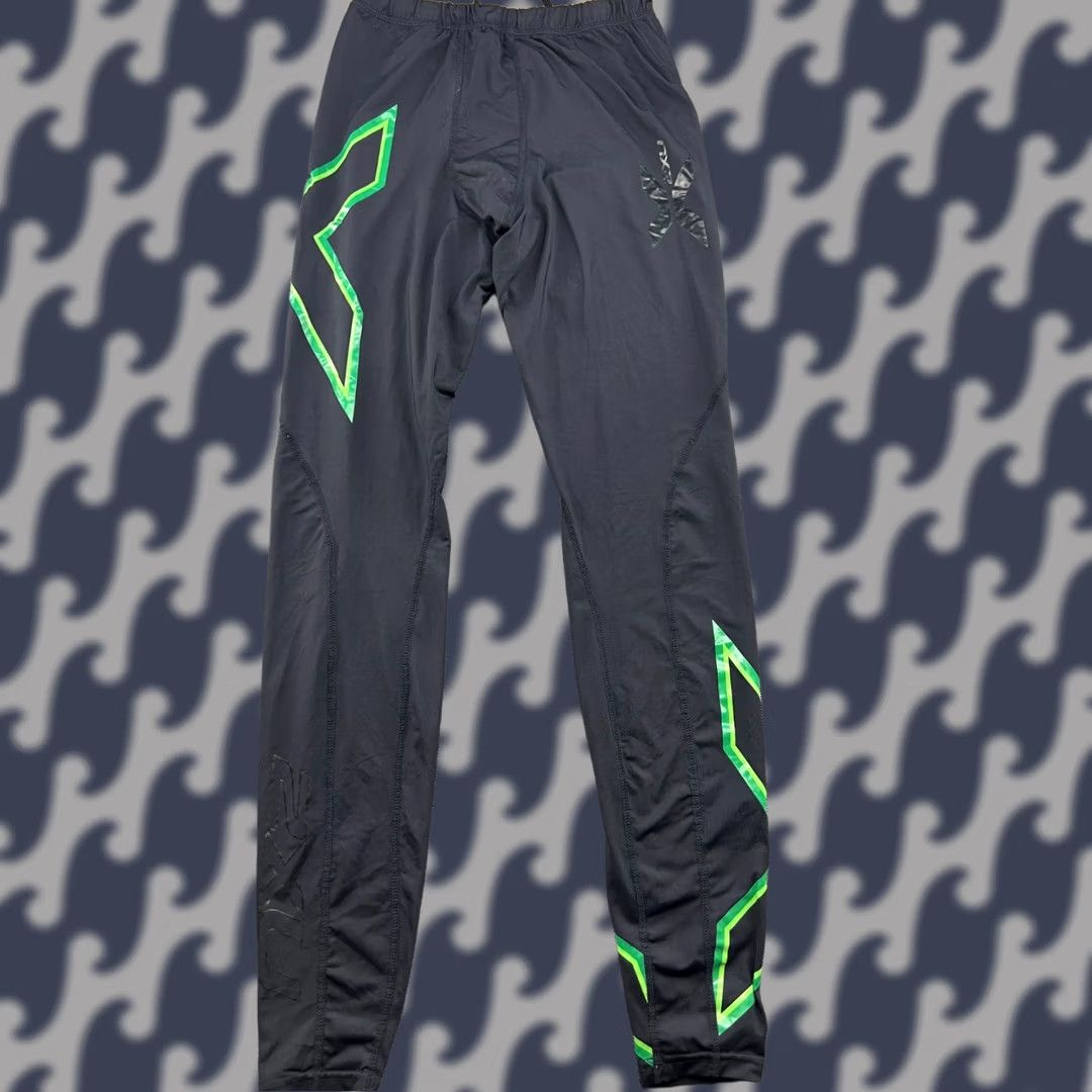 2XU 2XU Mens Compression Pants LT Sport Spandex Elite Black Tights Athletic Size US 33 - 1 Thumbnail