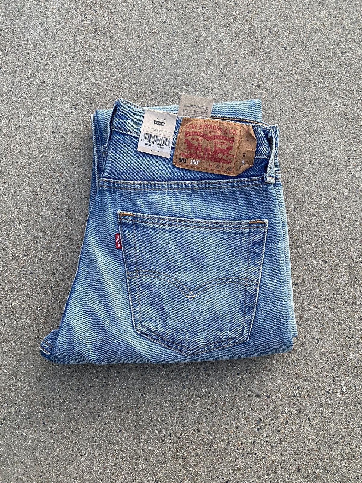 Levi's × Levi's Vintage Clothing × Vintage Levi’s 501 150th Anniversary Peace Denim vintage 31x36 Size US 31 - 4 Thumbnail