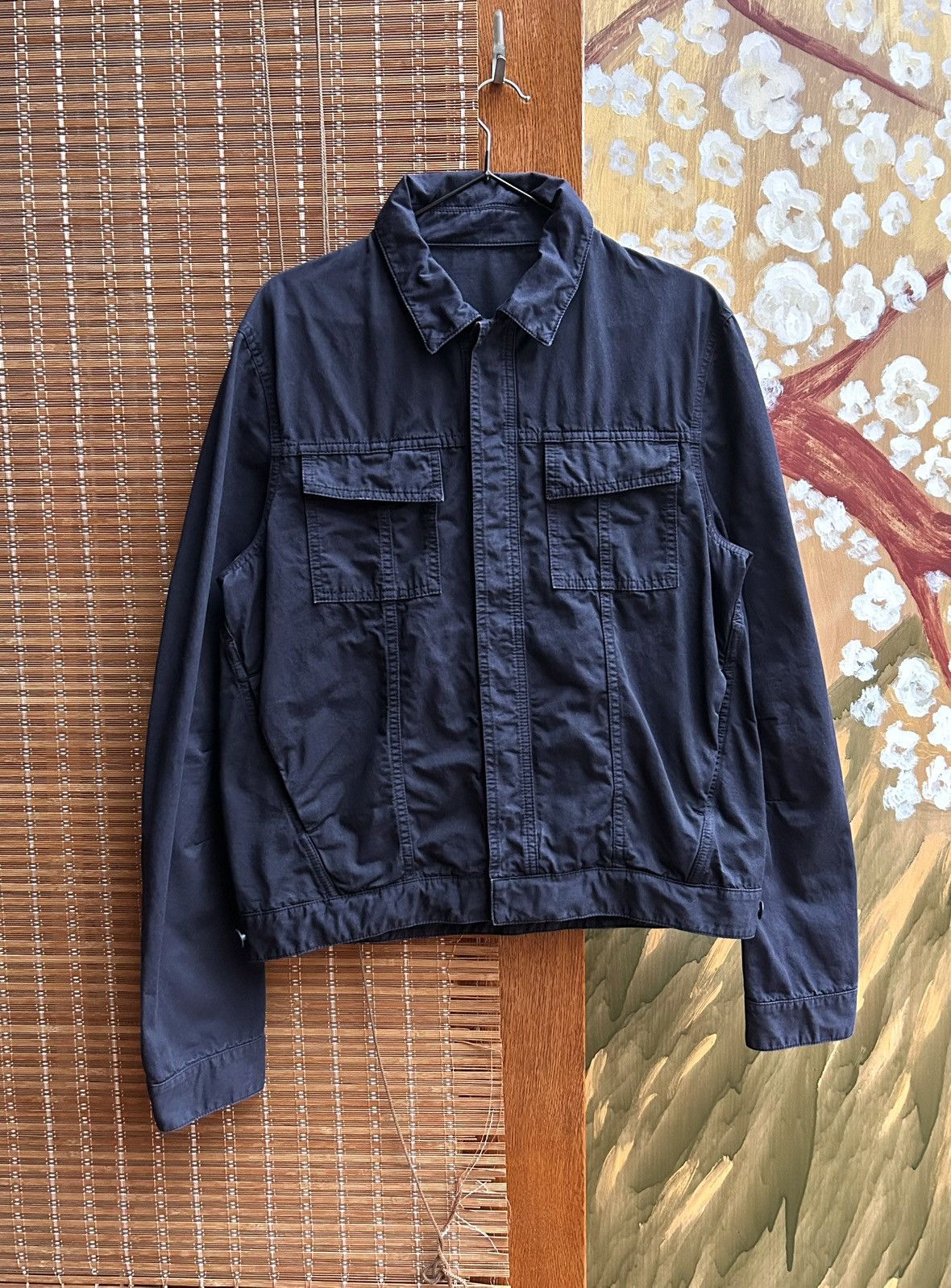 Balenciaga Balenciaga Paris Navy Cotton Field Jacket Ghesquière Era Size US L / EU 52-54 / 3 - 1 Thumbnail
