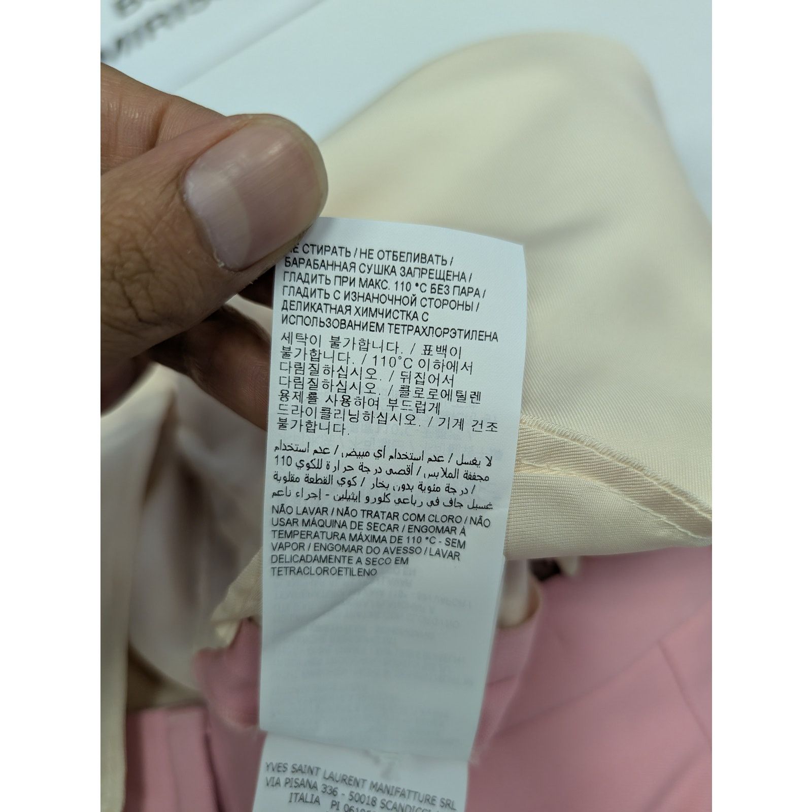 Saint Laurent Paris o1rshd1 Pantalon Constructed Barathea Pant Trouser in Rose Size US 36 / EU 52 - 16 Thumbnail