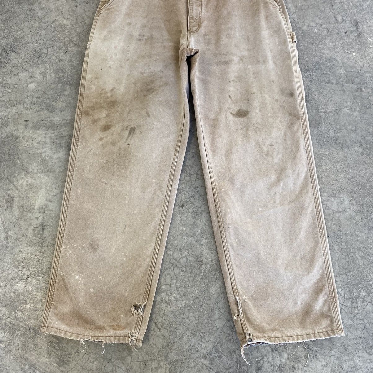 Carhartt VTG Carhartt Blanket Lined Distressed Dirty Carpenter Pants Size US 36 / EU 52 - 6 Thumbnail
