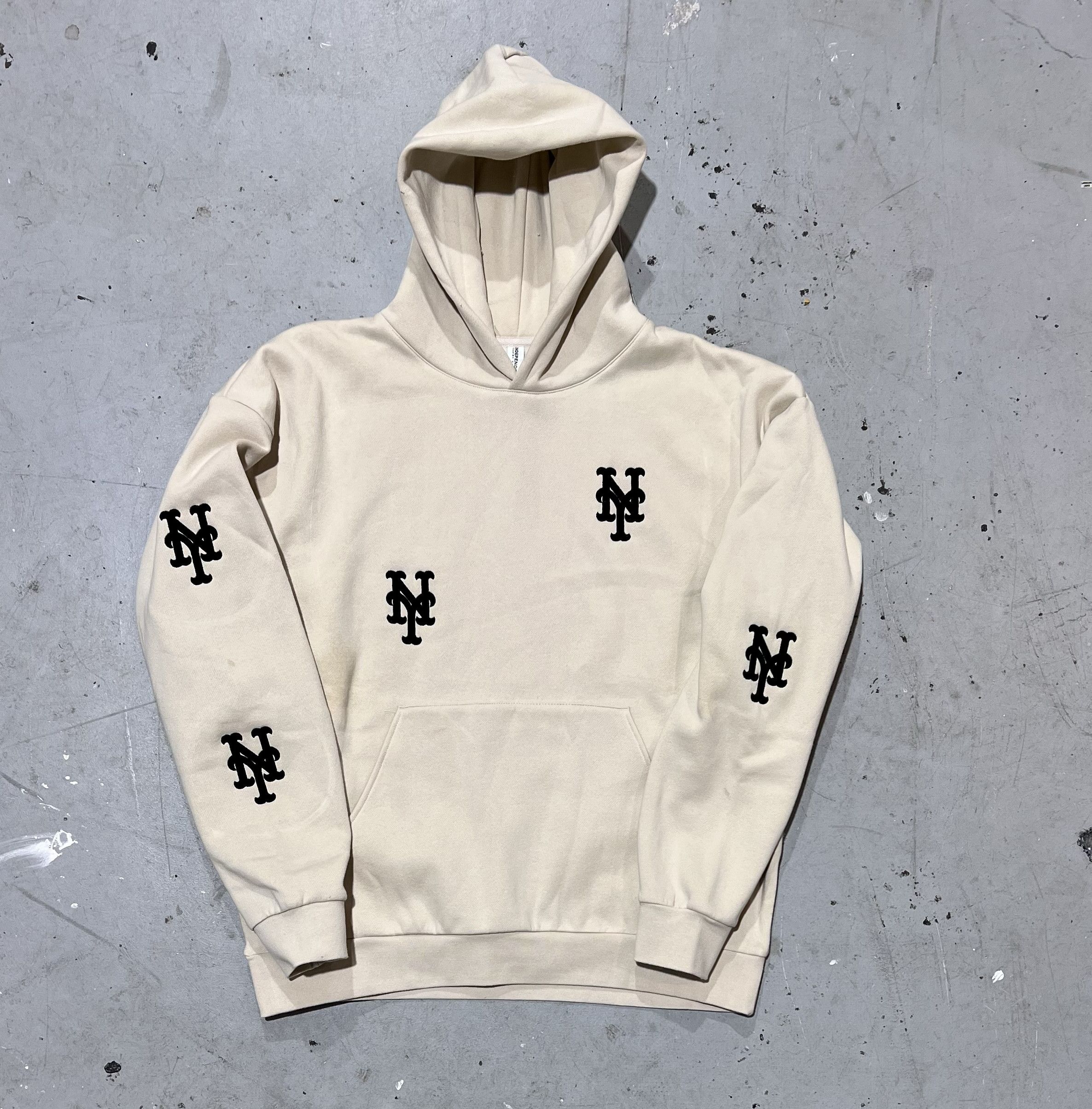 NY METS EMBROIDERED HOODIE
