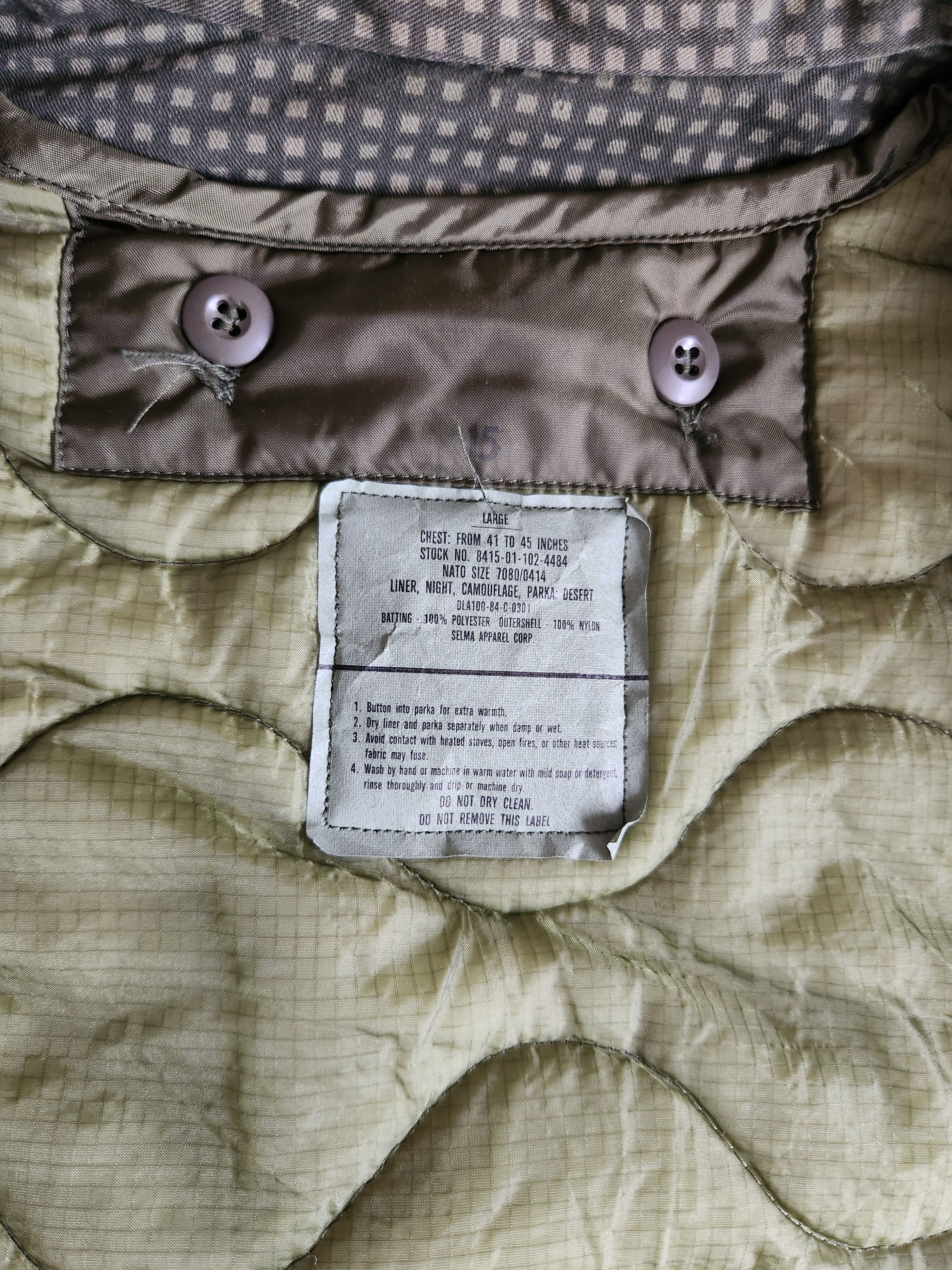 Vintage Desert Night Camo Fishtail Parka and Liner Size US L / EU 52-54 / 3 - 7 Thumbnail