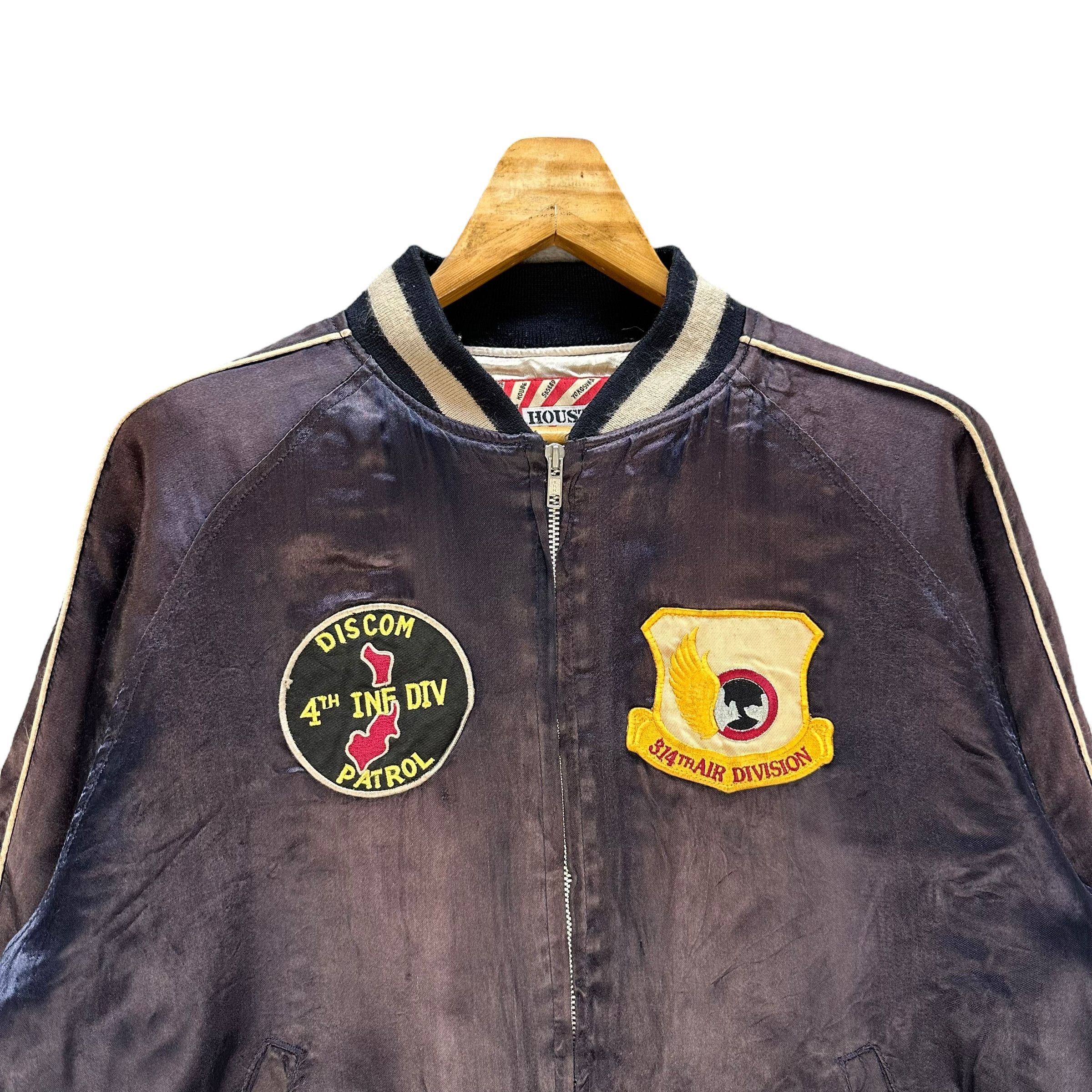 Vintage HOUSTON JAPAN Air Division Special Force Sukajan #A56-1293 Size US L / EU 52-54 / 3 - 4 Thumbnail