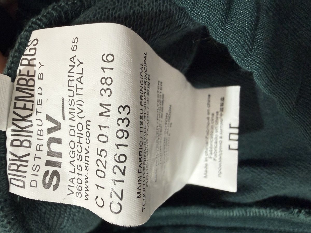 Dirk Bikkembergs Dirk Bikkembergs Green Sweatpants (S) Size US 30 / EU 46 - 17 Thumbnail