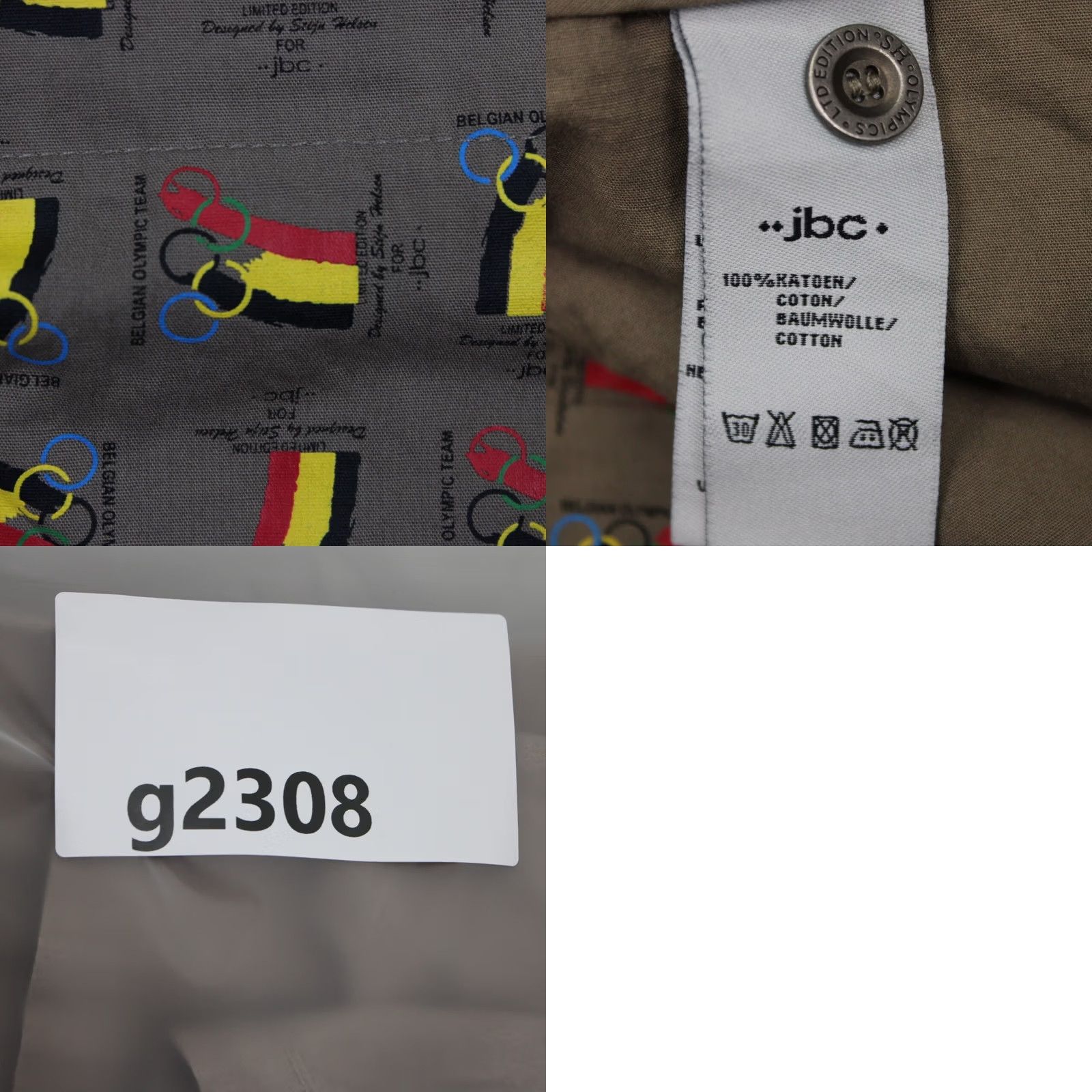 Vintage JBC Pants Beige Mens 34x32 Stijn Helsen Belgium Olympic Team Limited Edition NWT Size US 34 / EU 50 - 10 Thumbnail