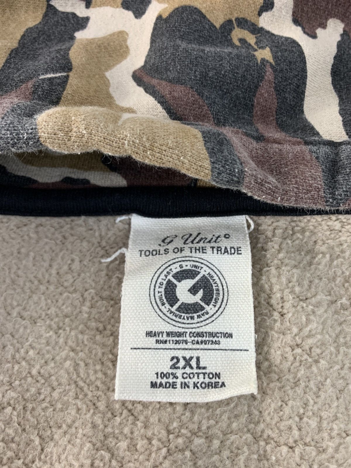 G-Unit G Unit All Over Hooded Full Zip Sherpa Inner Camo Design Size US XL / EU 56 / 4 - 7 Thumbnail