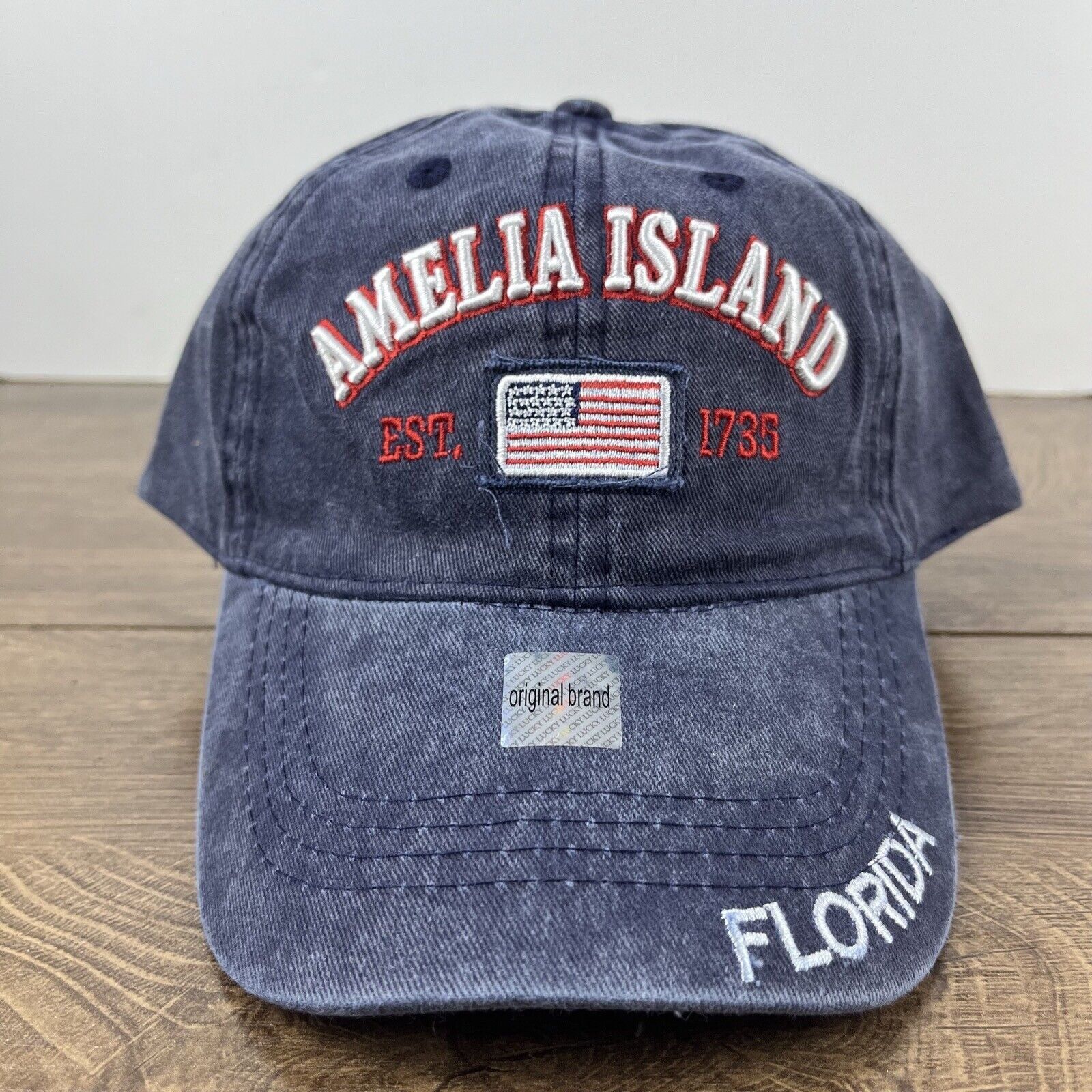 Other Amelia Island Florida Hat Amelia Island Blue Hat Adjustable Size ONE SIZE - 4 Thumbnail