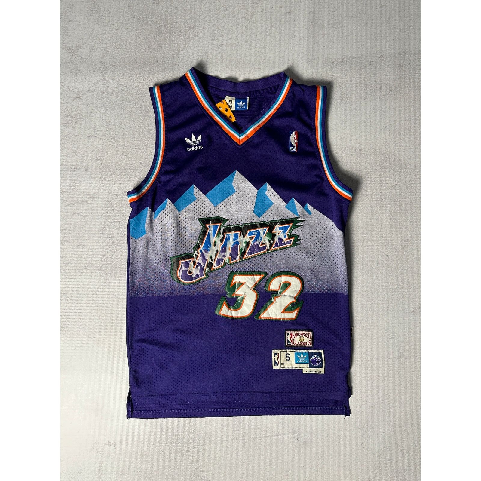 NBA Vintage NBA Utah Jazz #32 Karl Malone - Men's Small Size US S / EU 44-46 / 1 - 1 Thumbnail