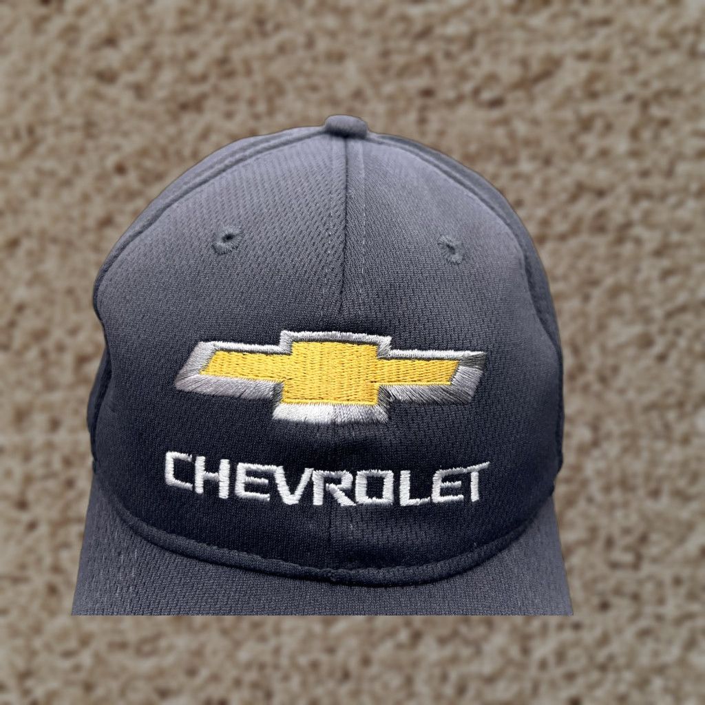 Vintage Chevrolet Sport-Tek Hat Strap Back Adult One Size Gray 100% Polyester Size ONE SIZE - 1 Thumbnail