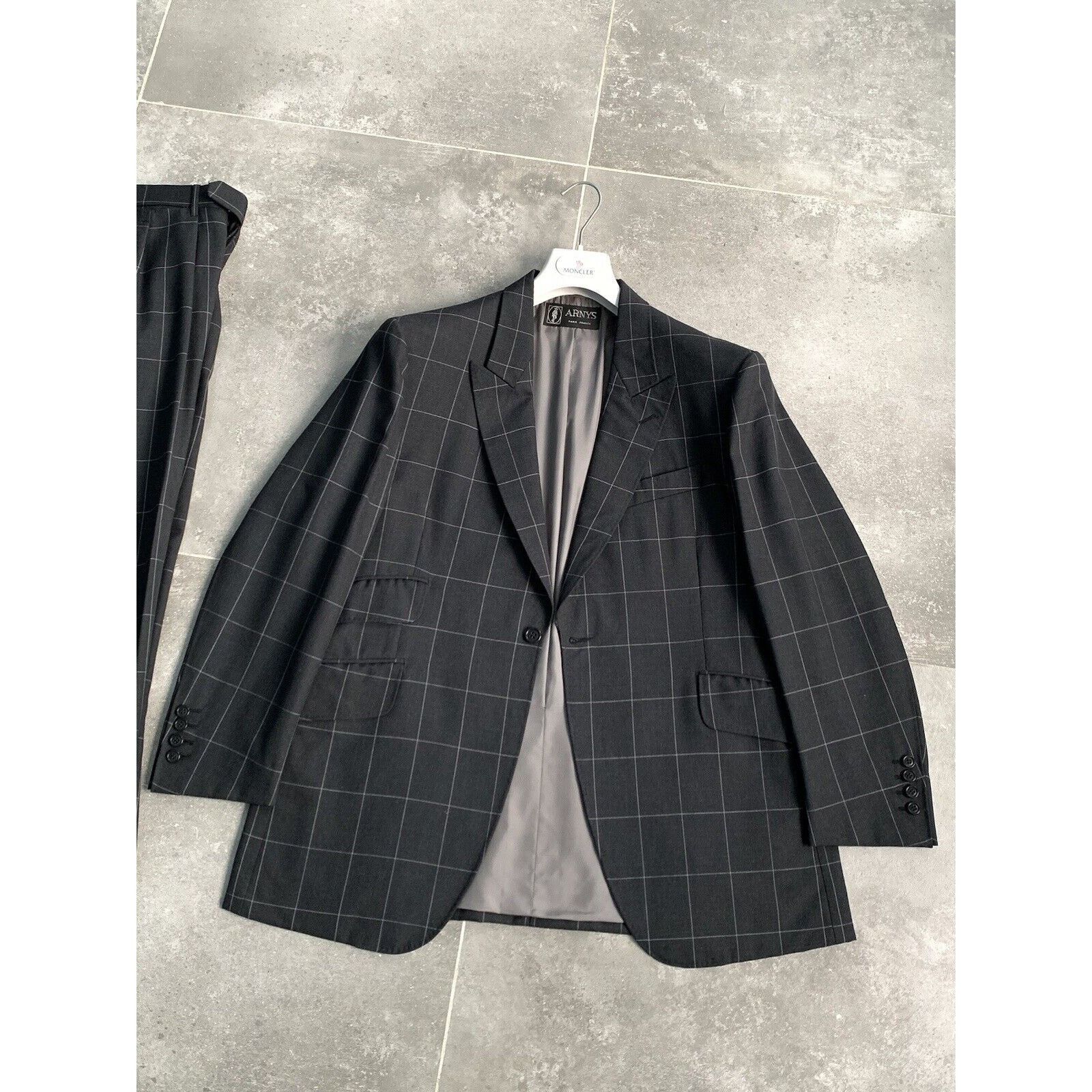 Designer × Vintage Men's ARNYS PARIS Bespoke Suit Blazer Trousers EU 50 UK 40 Size 50S - 3 Thumbnail