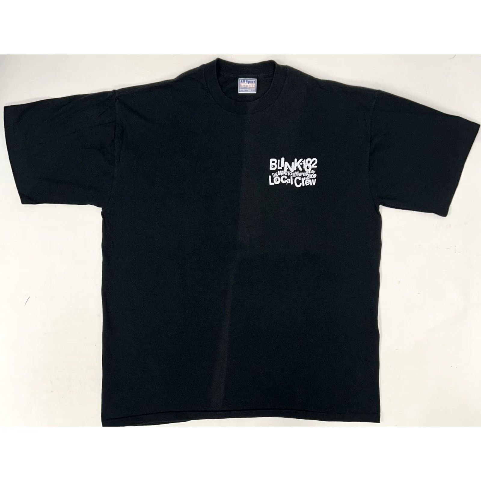 Vintage VINTAGE Blink-182 The Mark, Tom And Travis Show Tour Local Crew Tee XL Fade Shirt Unisex Adults Black 2000s Boys Girls Mens Womens Size US XL / EU 56 / 4 - 6 Thumbnail