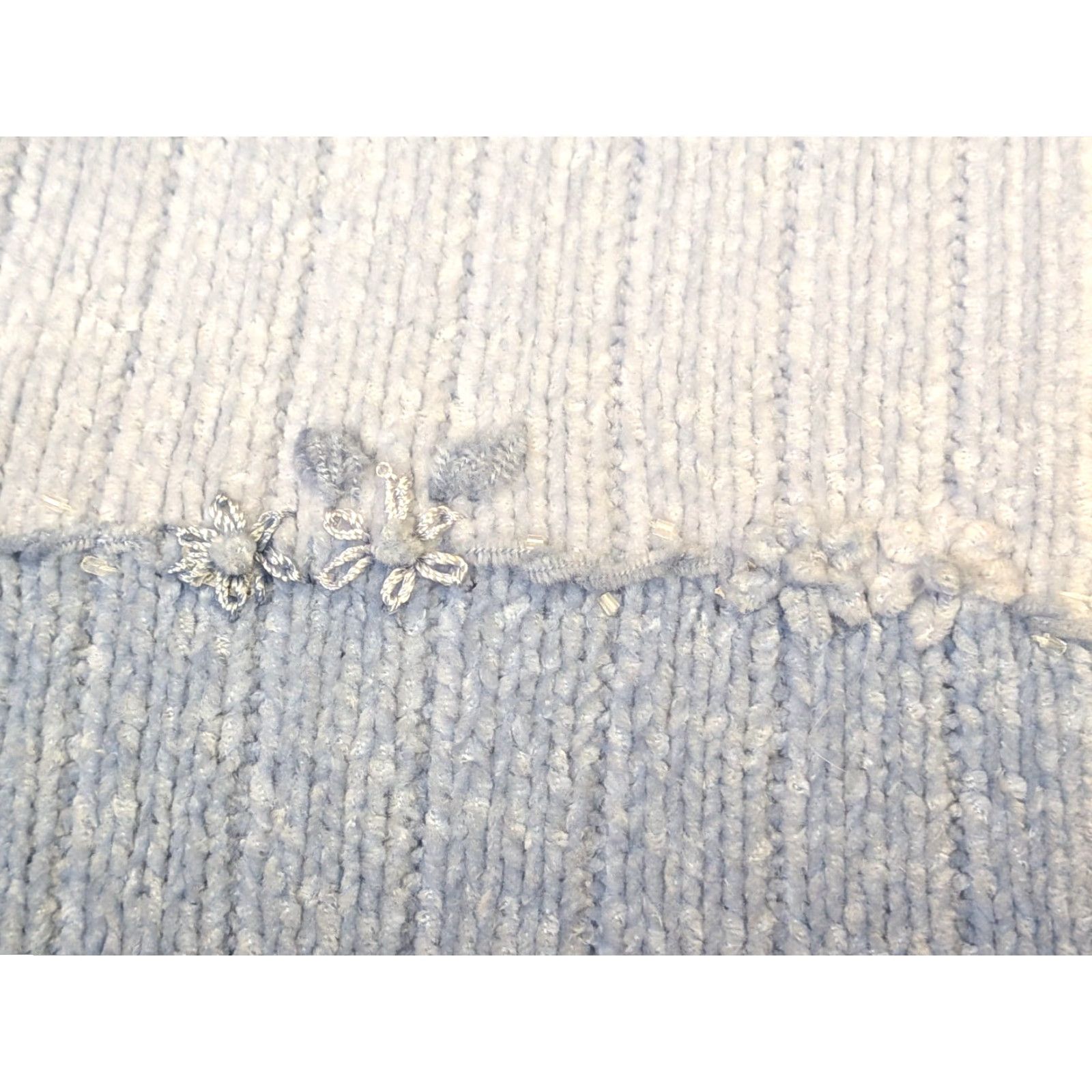 Vintage VINTAGE Alfred Dunner Heart to Heart Ombre Blue XL Floral Full Zip Sweater Cardigan Womens Size XL / US 12-14 / IT 48-50 - 5 Thumbnail