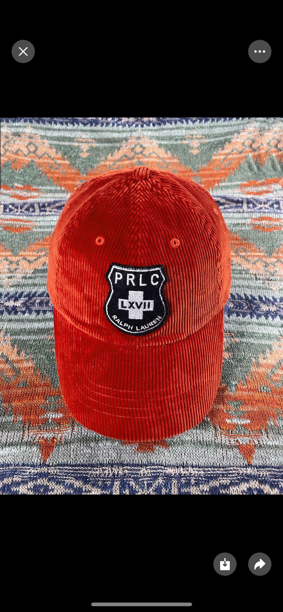 Polo Ralph Lauren Polo Ralph Lauren corduroy rare baseball hat baseball cap Size ONE SIZE - 1 Thumbnail