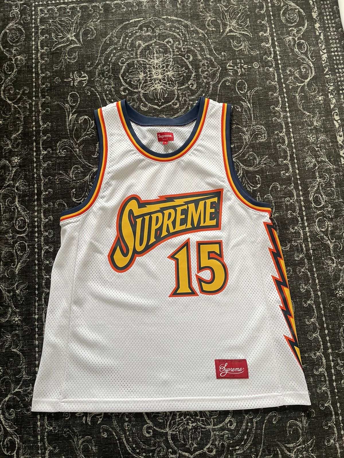 Supreme Supreme Bolt basketball jersey SS18 Grailed