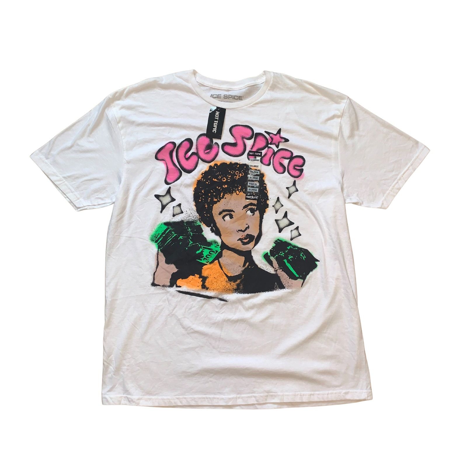 Hot Topic Ice Spice Graphic T-Shirt White Men’s XL NWT Size US XL / EU 56 / 4 - 1 Thumbnail