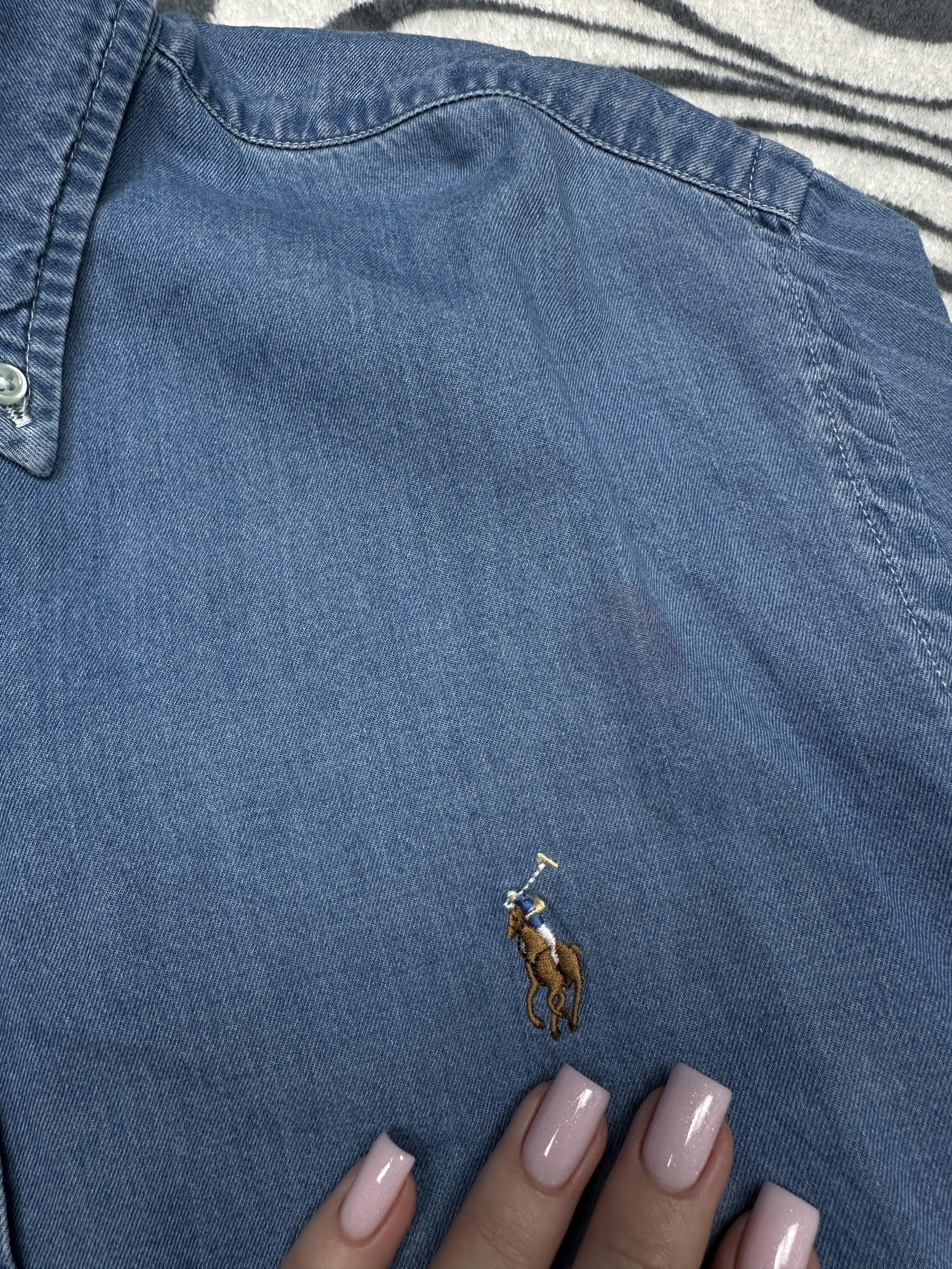 Polo Ralph Lauren Polo Ralph Lauren Vintage Mens Denim Shirt Y2K Size US L / EU 52-54 / 3 - 3 Thumbnail
