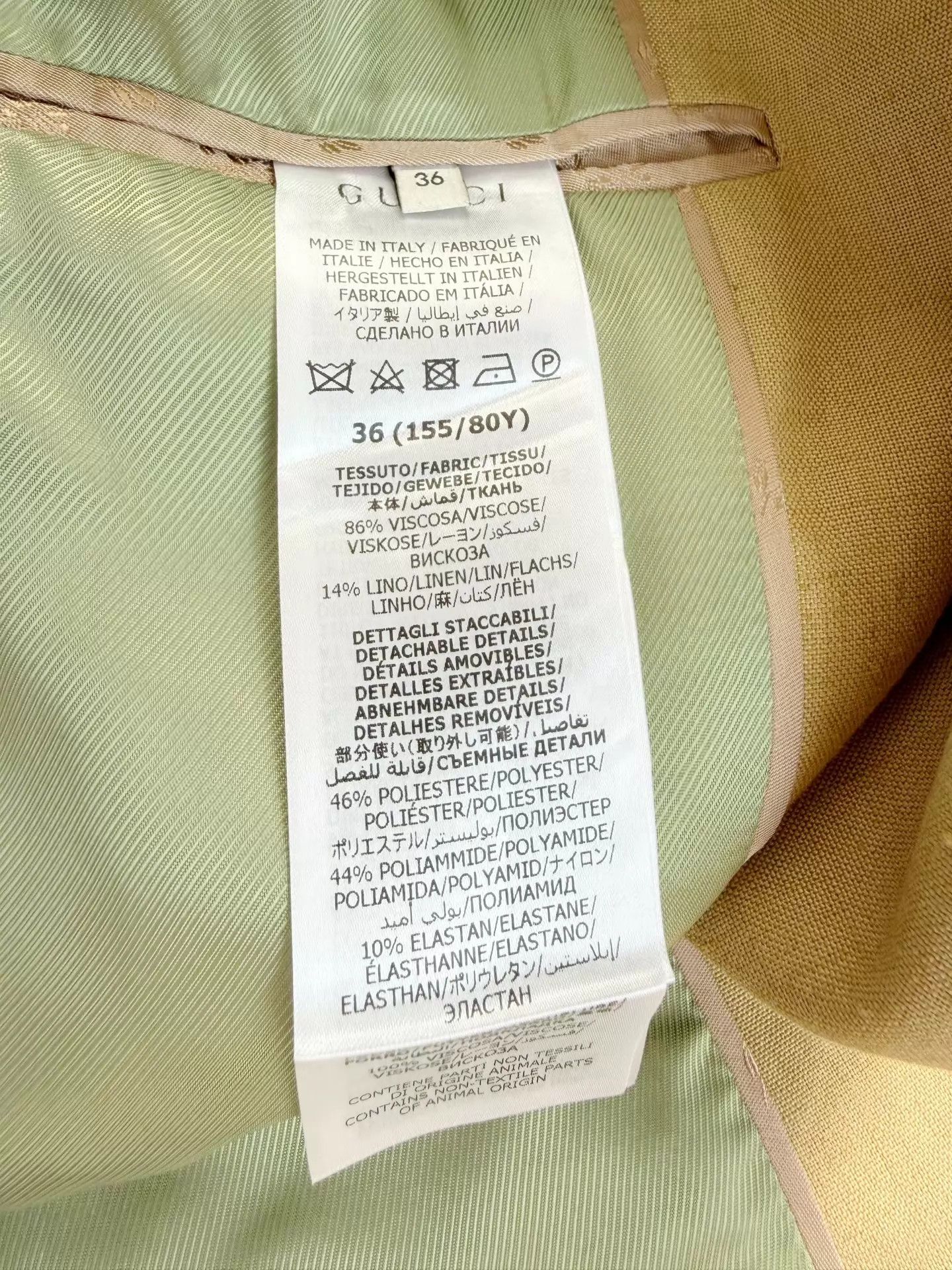 Gucci Gucci Suit Jacket 36 (Worn Once) Authentic Size XS / US 0-2 / IT 36-38 - 6 Thumbnail