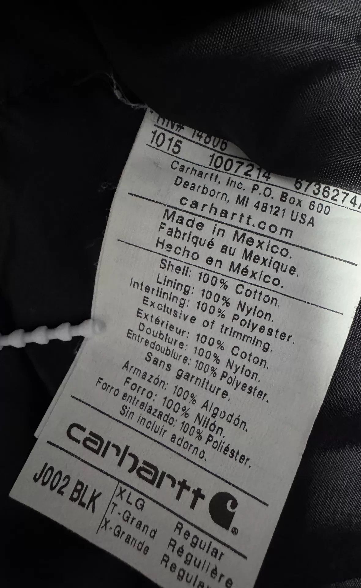 Carhartt Vintage Carhartt J002 Black XL Jacket Size US XL / EU 56 / 4 - 9 Thumbnail