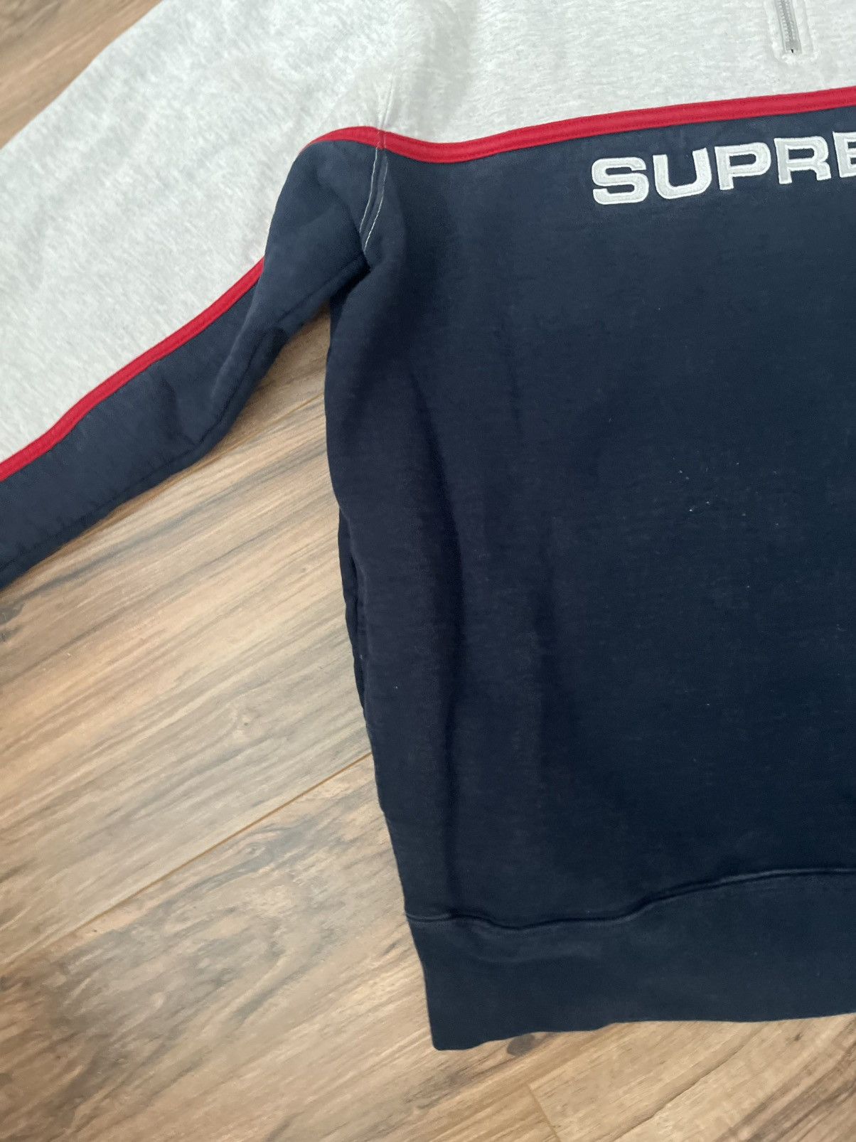 Supreme Supreme 2-Tone Half Zip Sweatshirt Size US XL / EU 56 / 4 - 8 Thumbnail