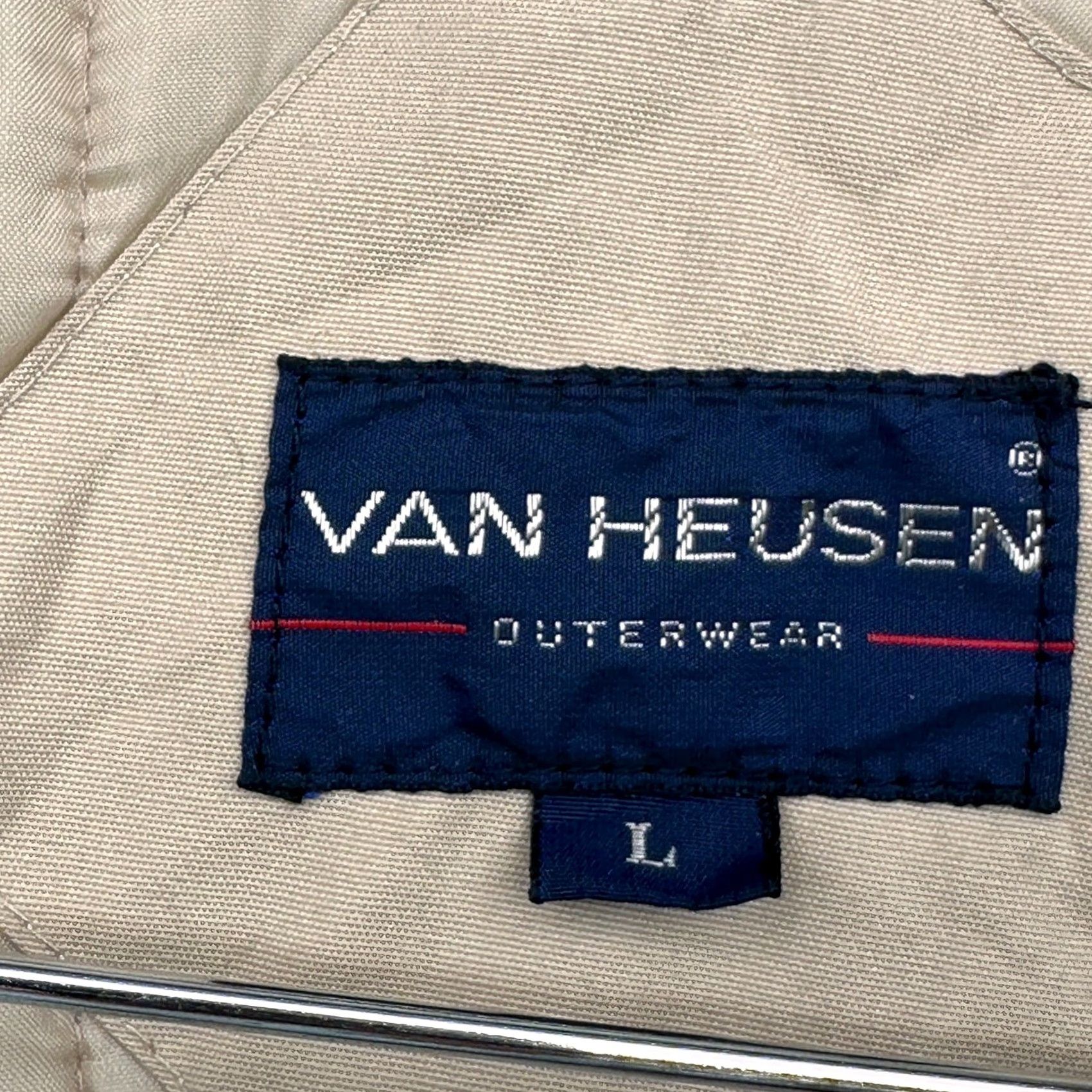 Van Heusen VINTAGE Van Heusen Quilt Lined Bomber Jacket Mens Large Tan Beige Khaki Beige Bomber Jacket Mens L Size US L / EU 52-54 / 3 - 3 Thumbnail