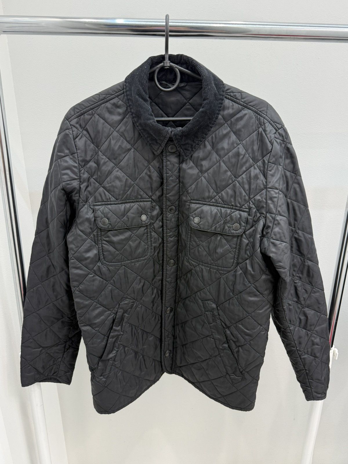 Barbour Barbour Tinford Corduroy Collar Quilted Jacket Size US M / EU 48-50 / 2 - 1 Thumbnail