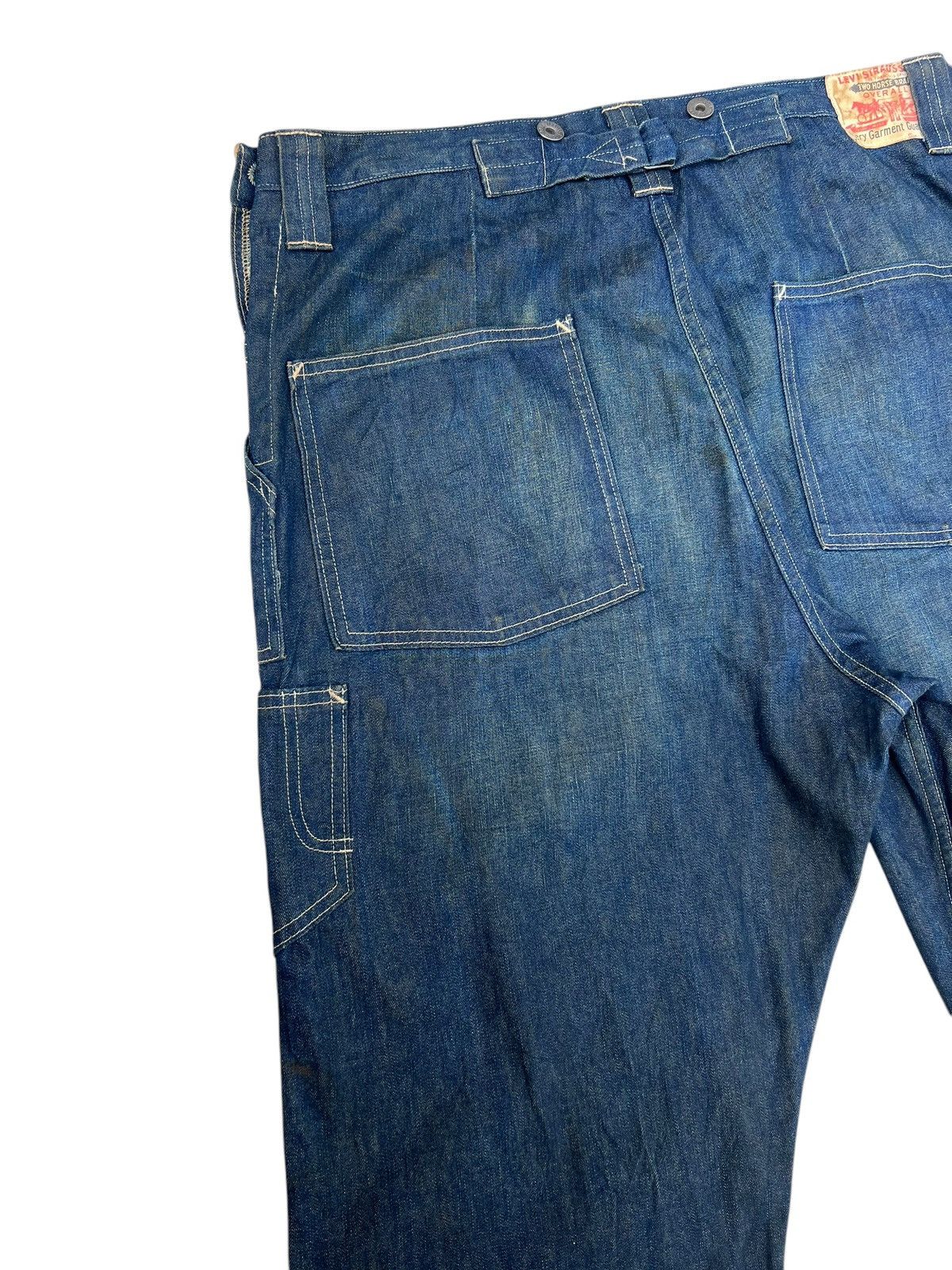 Levi's Vintage Clothing Levi’s LVC Dirty Mud Stains Denim Selvedge Work Wear Jeans Size US 34 / EU 50 - 16 Thumbnail