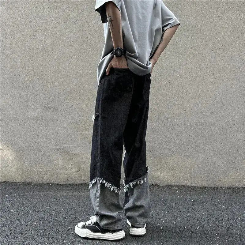 Japanese Brand Hip Hop Straight Loose Wide Leg Jeans Size US 32 / EU 48 - 3 Thumbnail