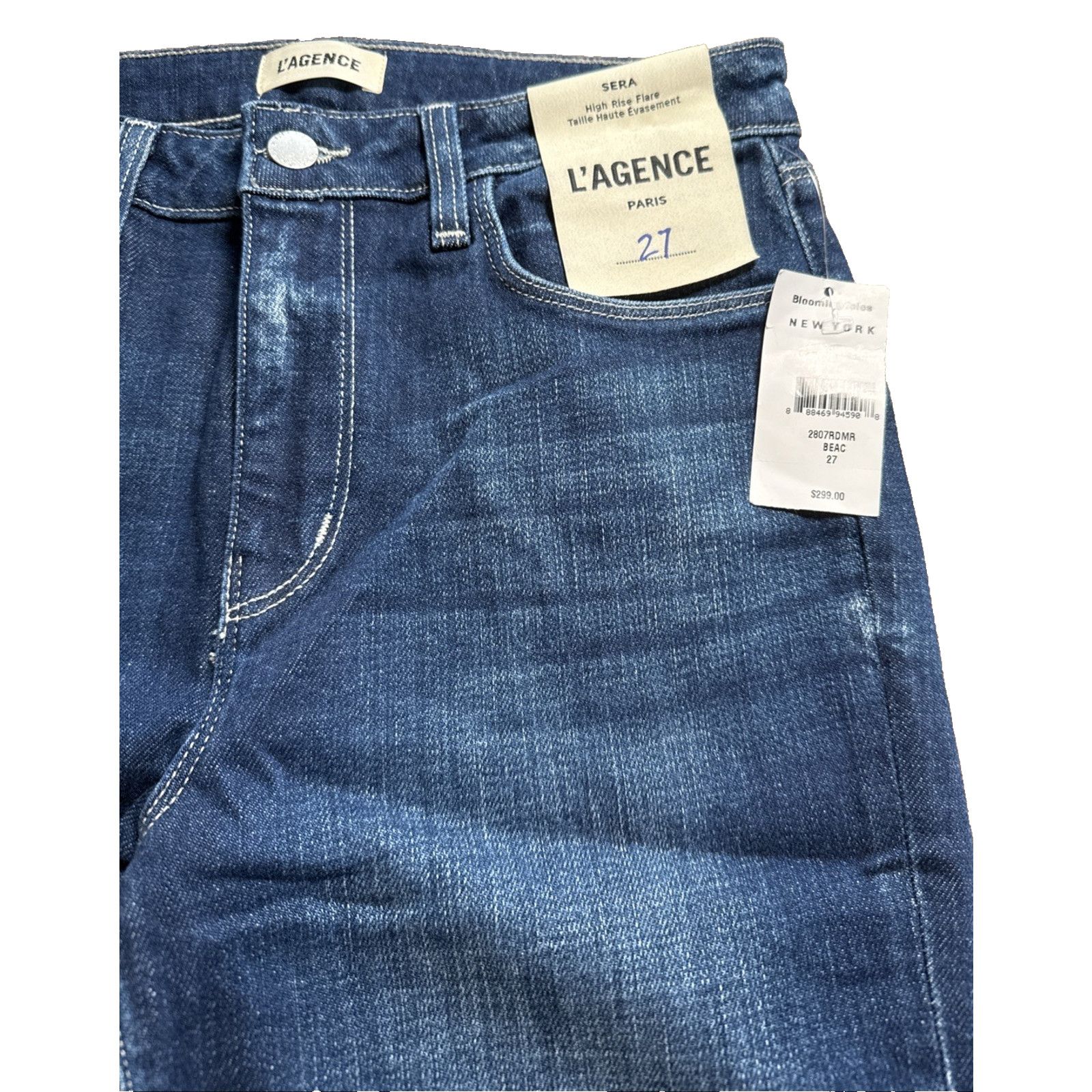 L'AGENCE L’Agence Sera High Rise Flare Jeans Women 27 Beacon Zip Fly Size 27" / US 4 / IT 40 - 2 Thumbnail